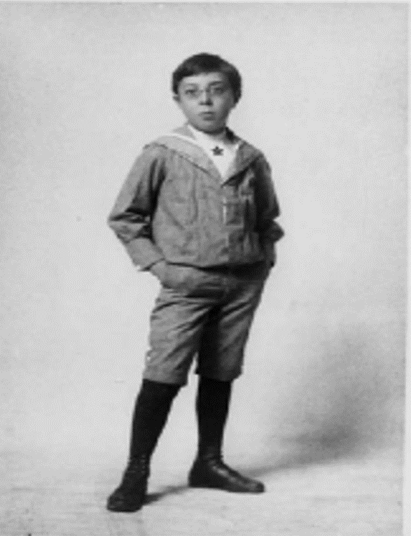 Fig. 2. Norbert Wiener at age 9 (courtesy of MIT Museum).