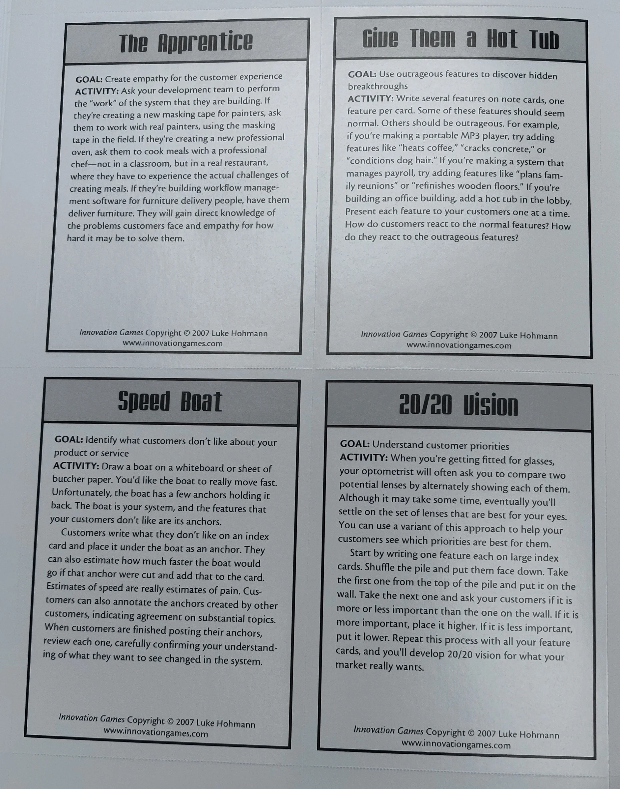 Description: Give Them a Hot Tub, The Apprentice, 20/20 Vision, Speed Boat