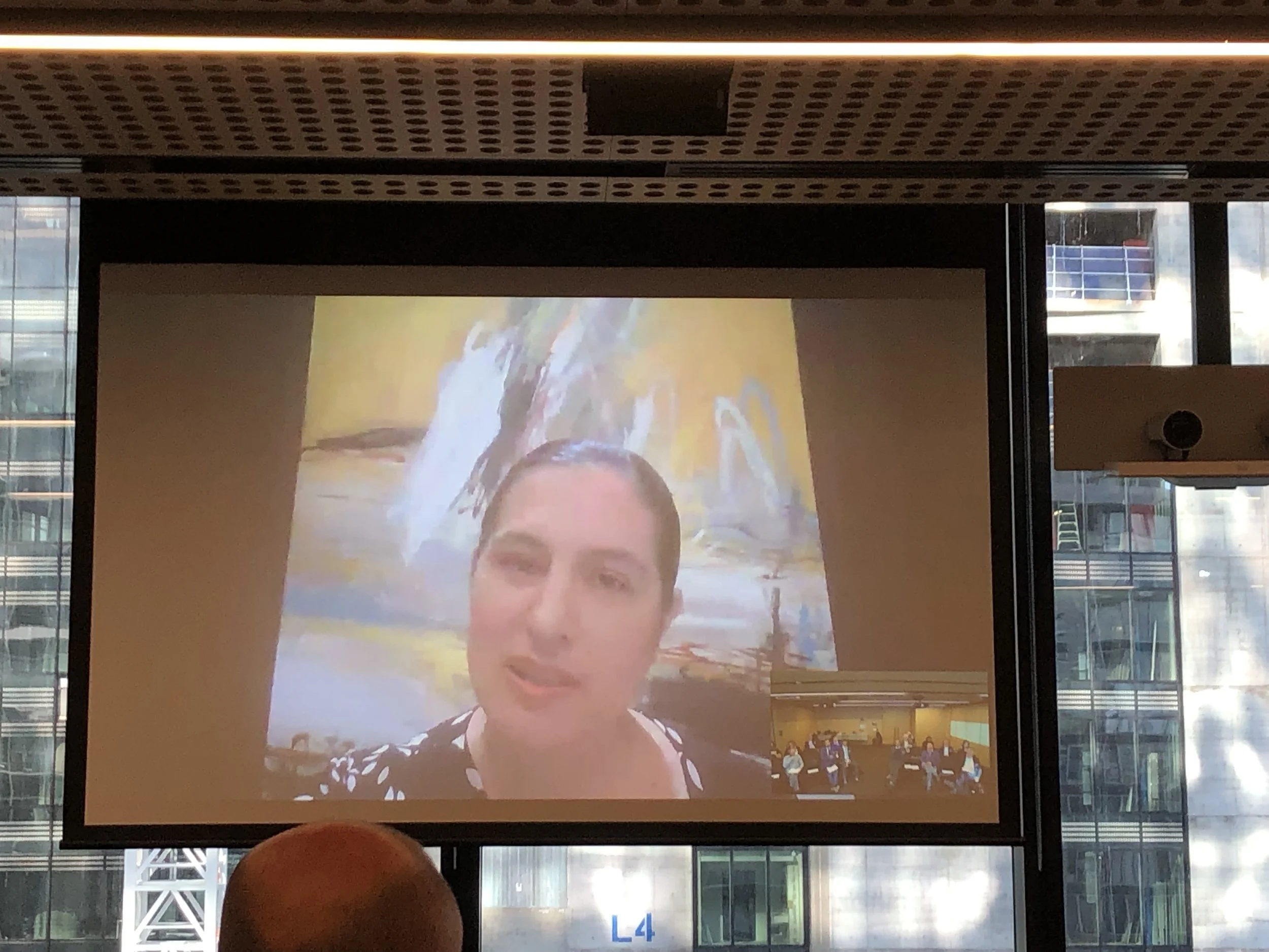 Katina Michael at AiCE 2019. Photo taken by Professor Matthew Warren.