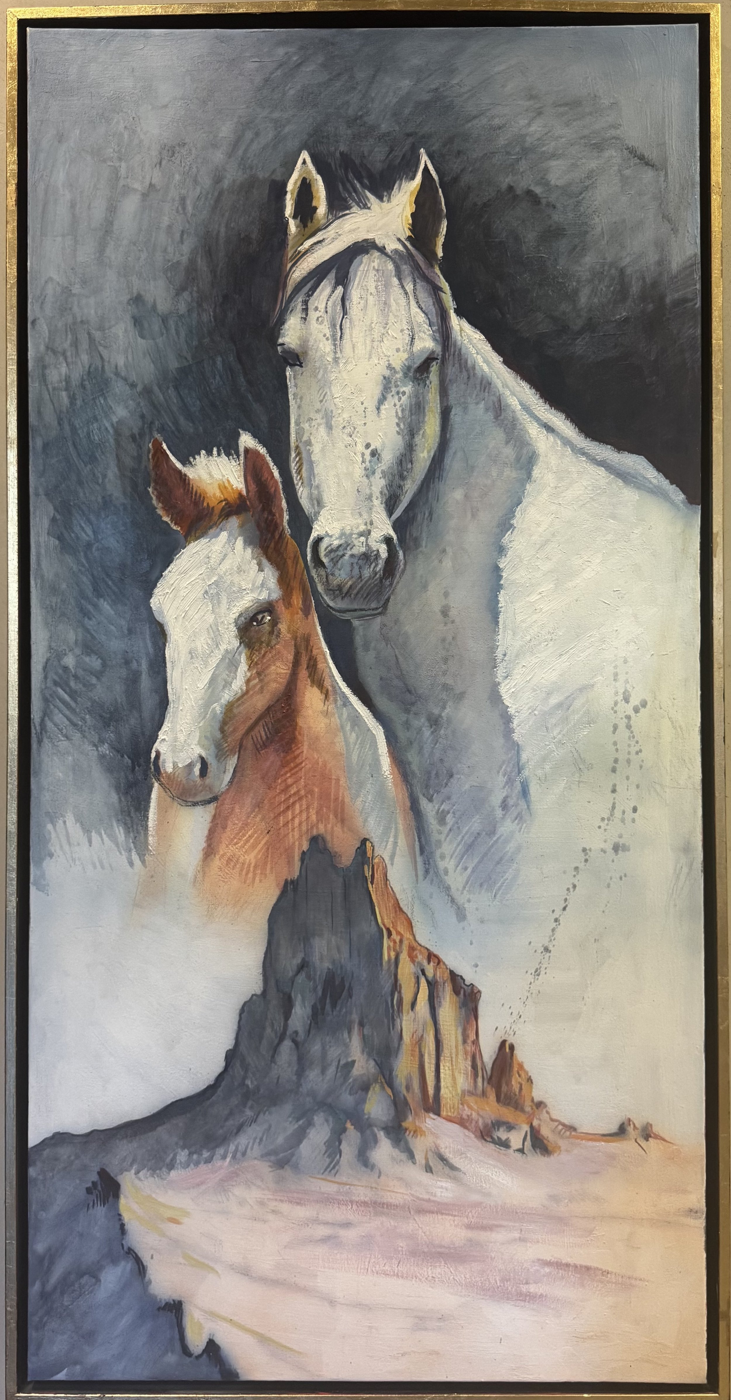 Horse Spirit Over Shiprock