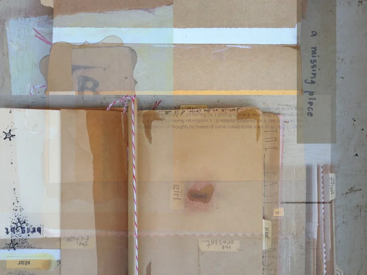 collage print > this originated from an unfinished journal that i found years later and went back and finished it... a practice to complete something and use procrastination in creative format