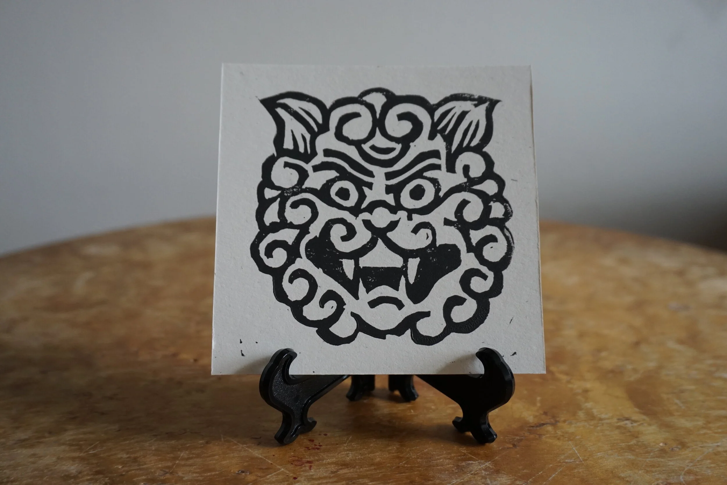 Guardian Lion 4X4" Print