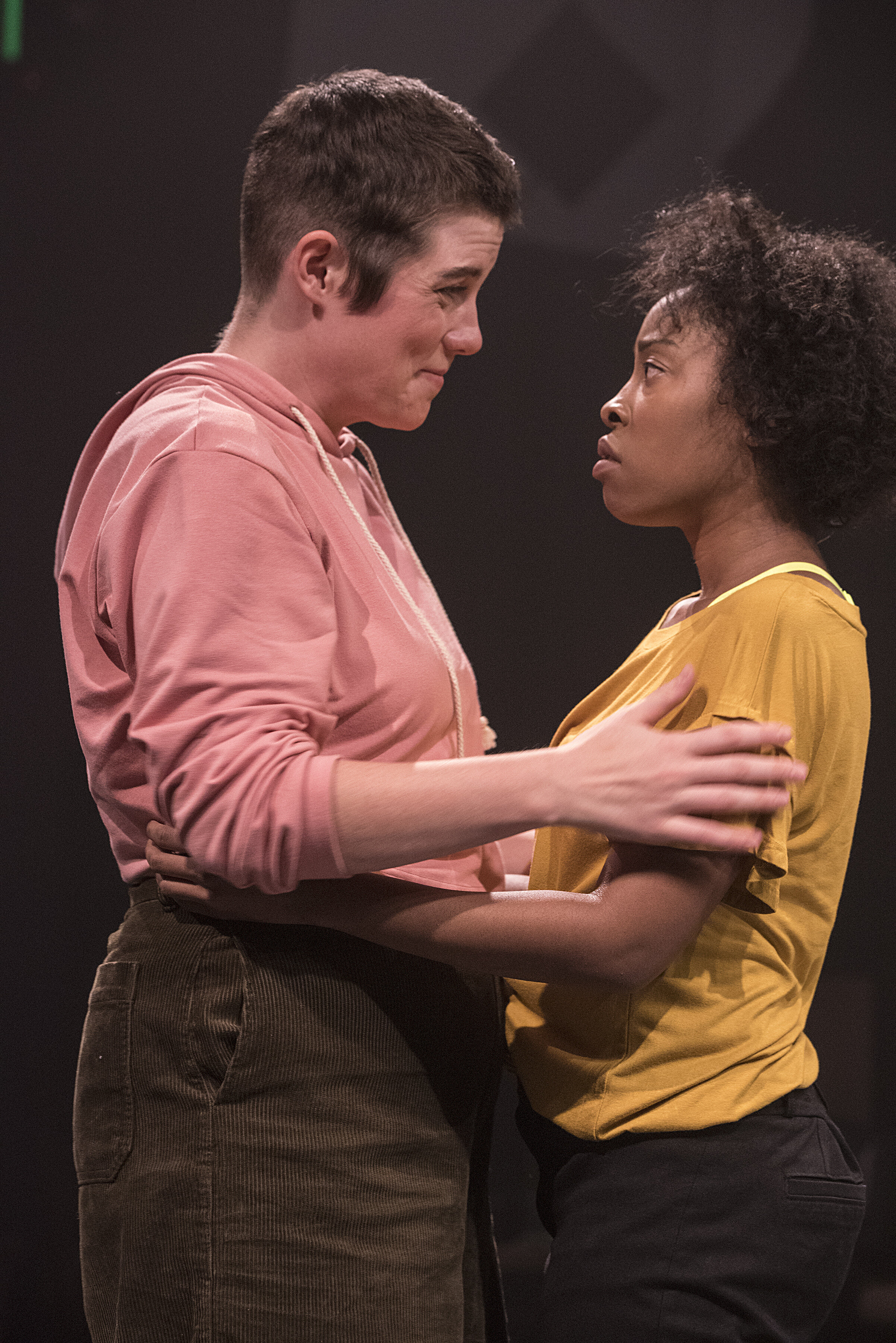 The Catamounts.Bernadette Selfic and Tresha Farris in EVERYBODY.Photo Credit Michael Ensminger.jpg