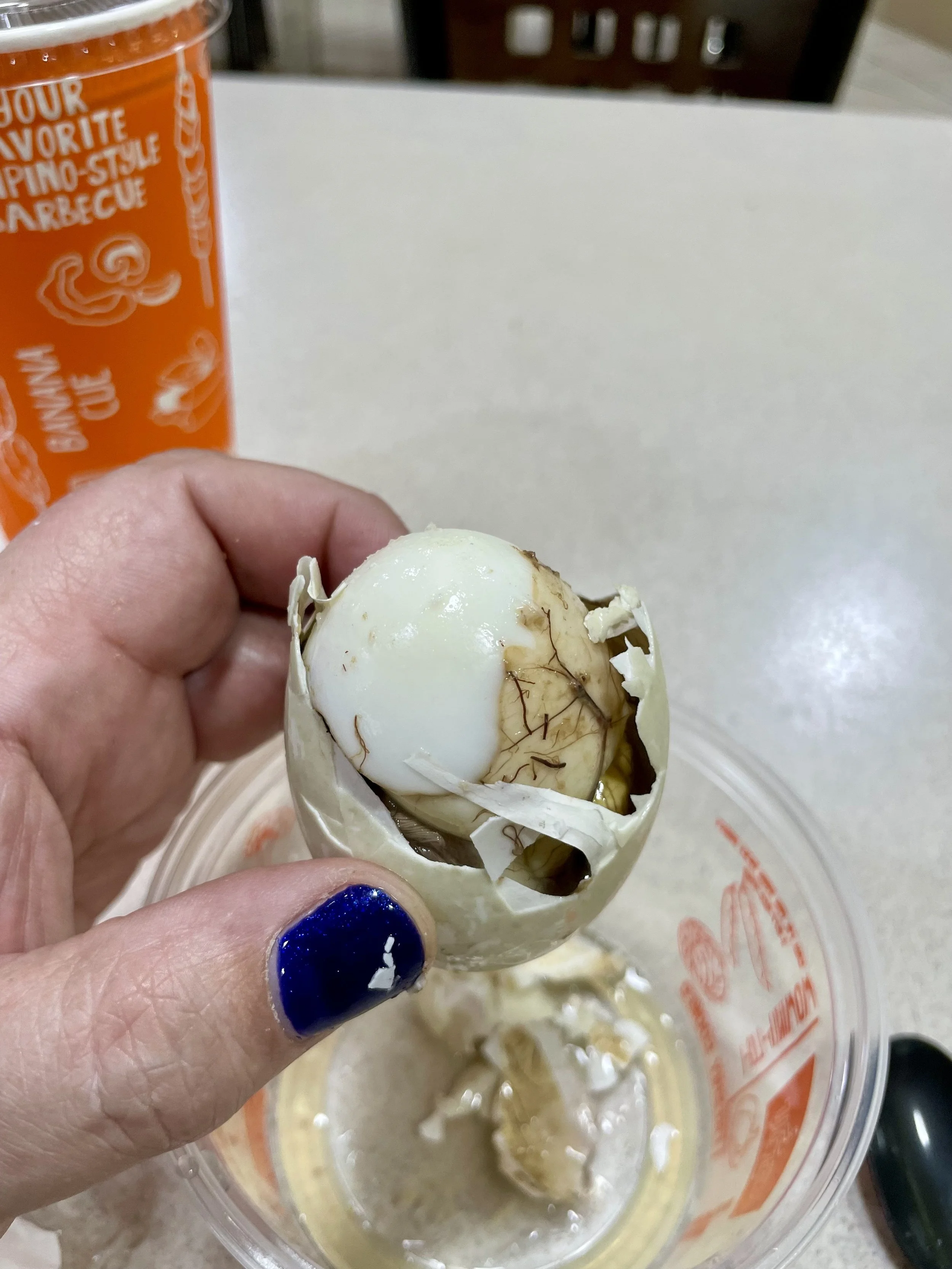 Cracked Open Balut