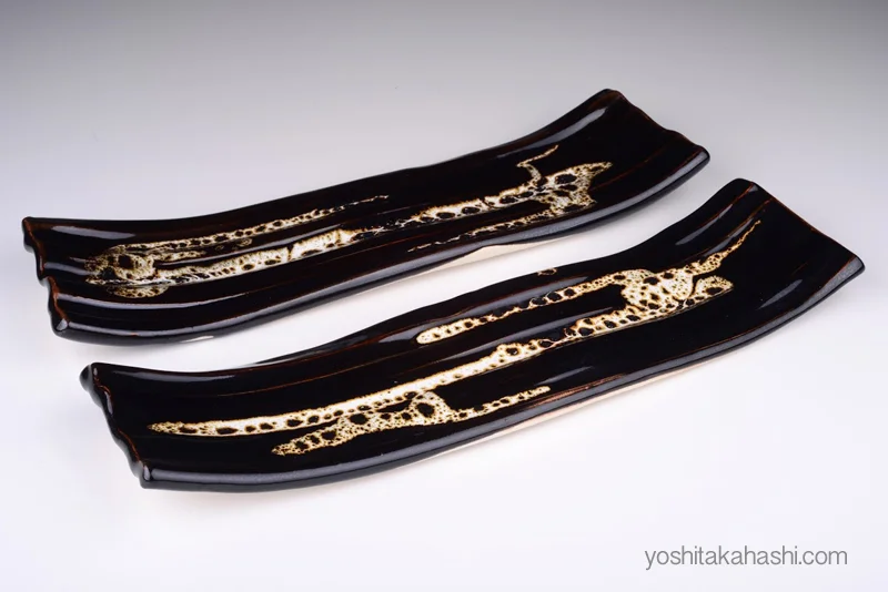 Tenmoku Leopard Plate