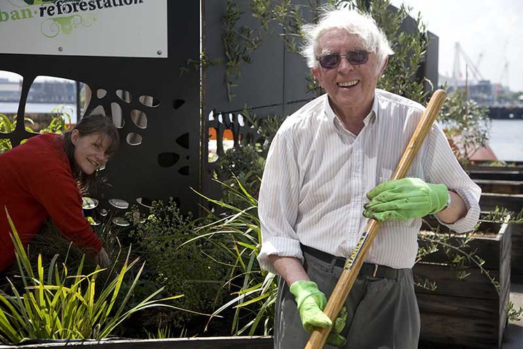 Paddy and Clare in the Urban Reforestation Garden
