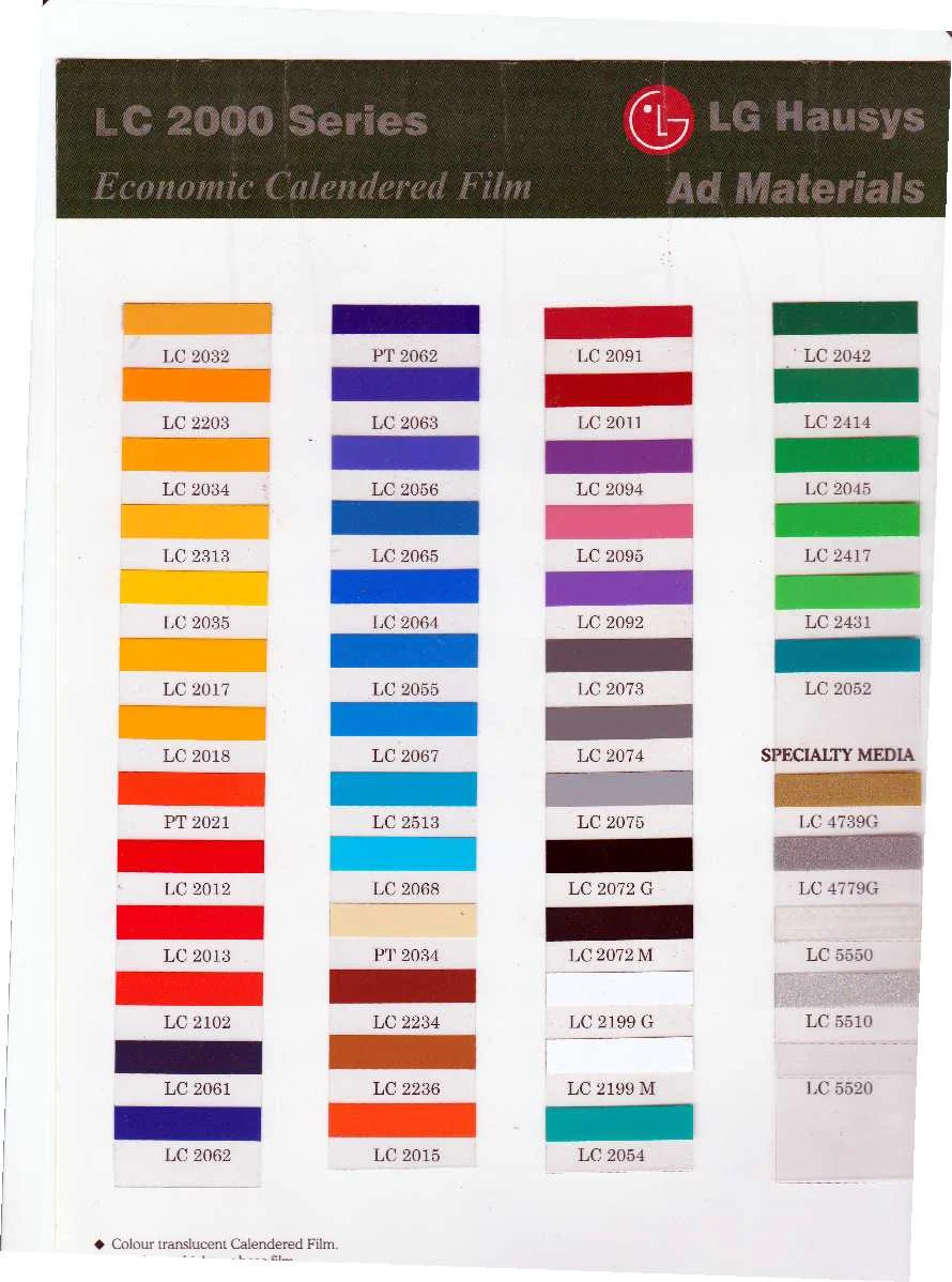 Vinyl colours
