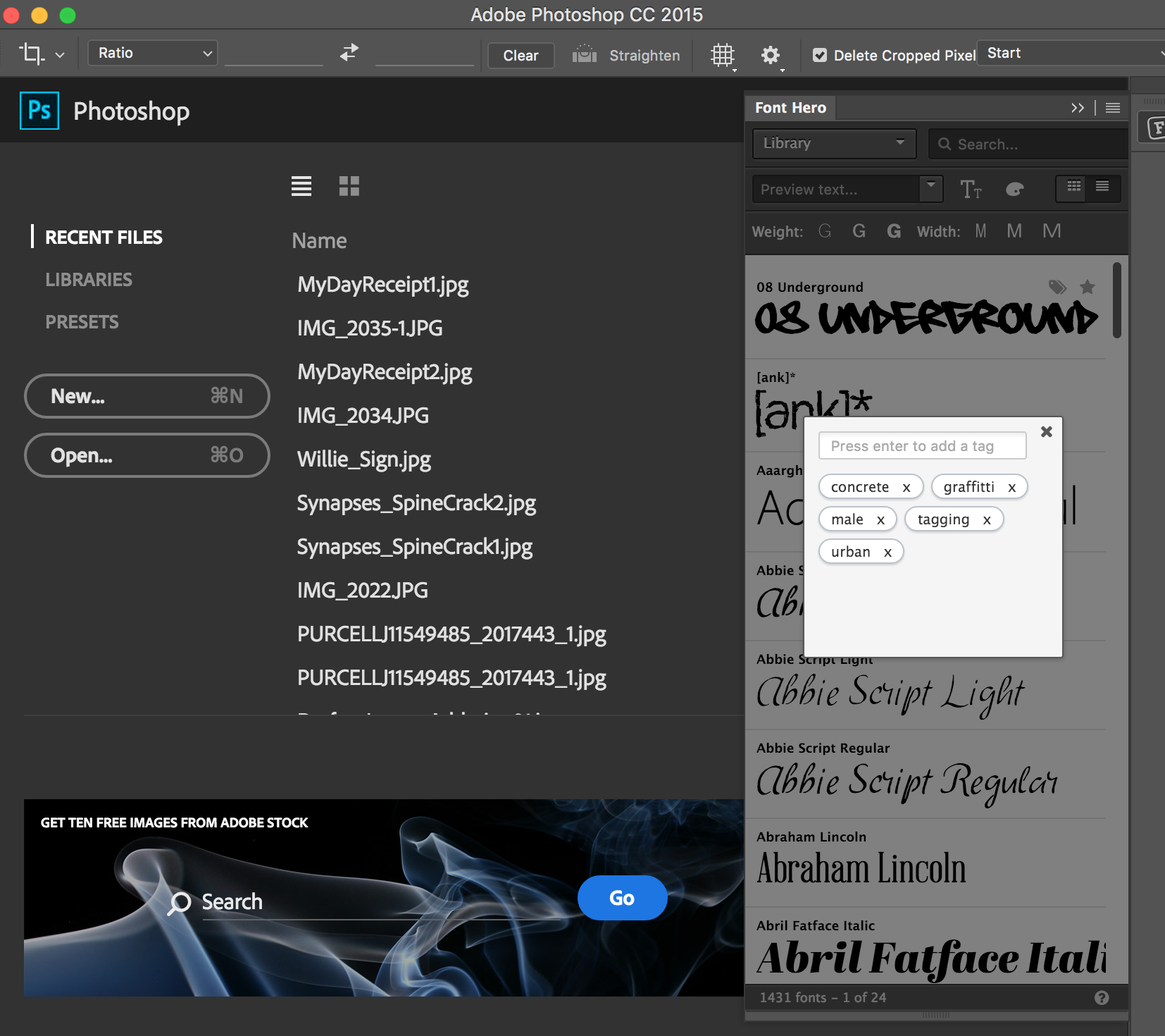 Font & Tags
