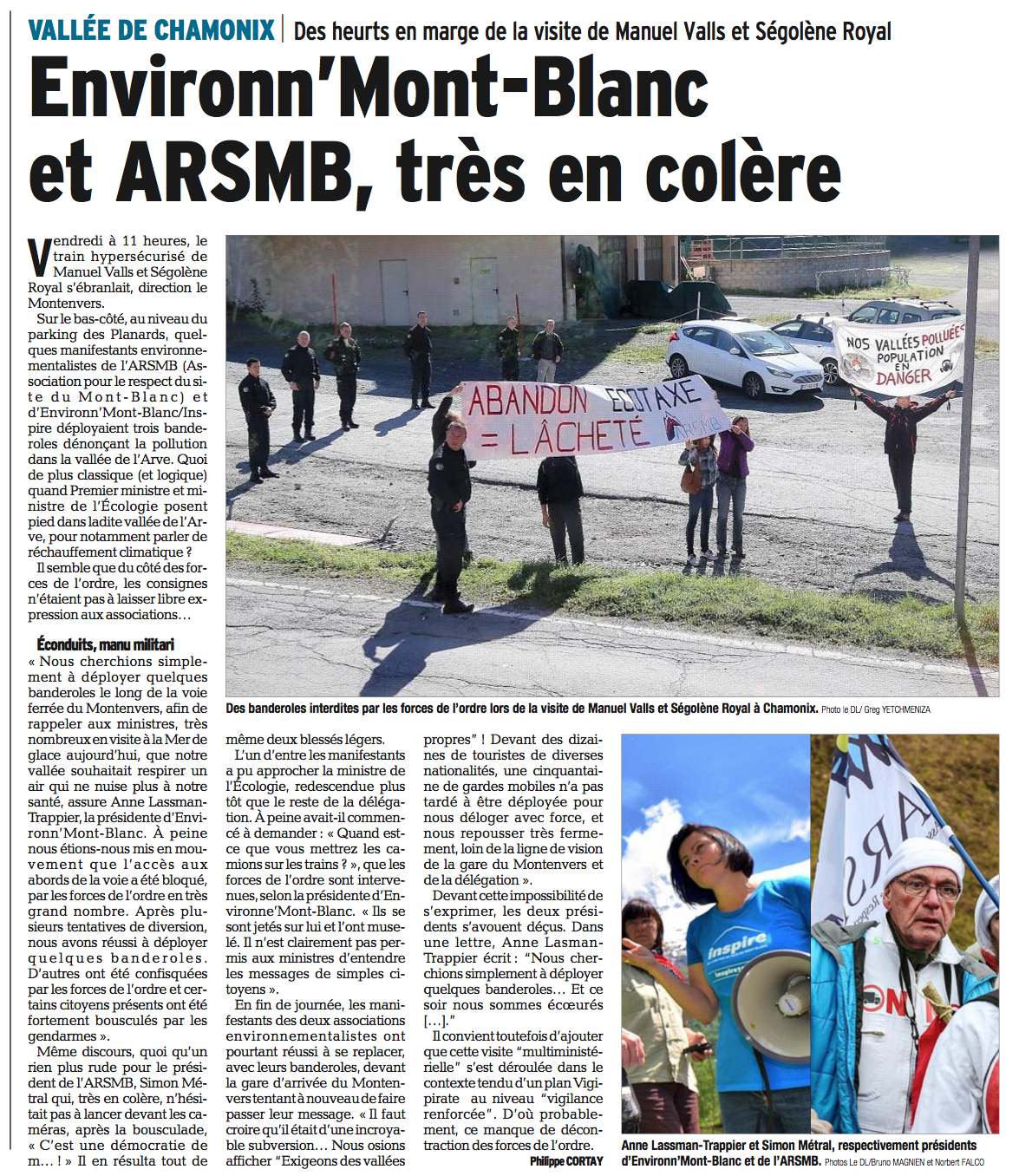 Dauphiné Libéré, 26 septembre