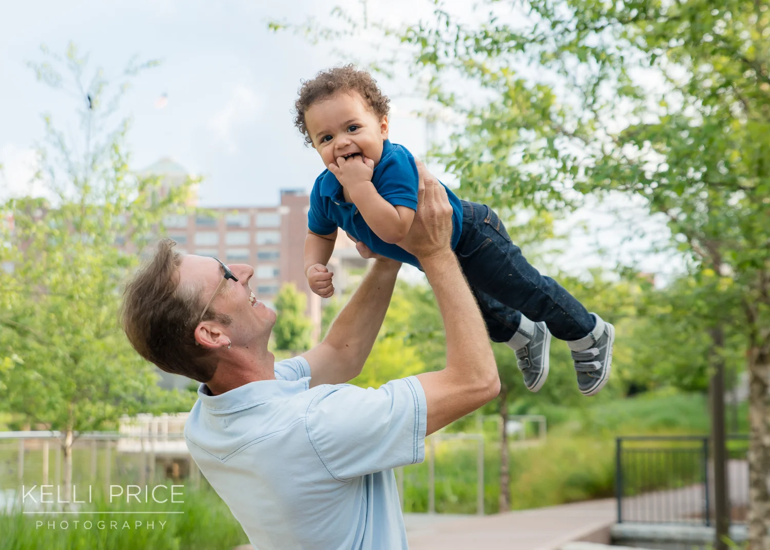 Fun with Daddy - Family Session - Historic Old Fourth Ward Park, Atlanta, Georgia