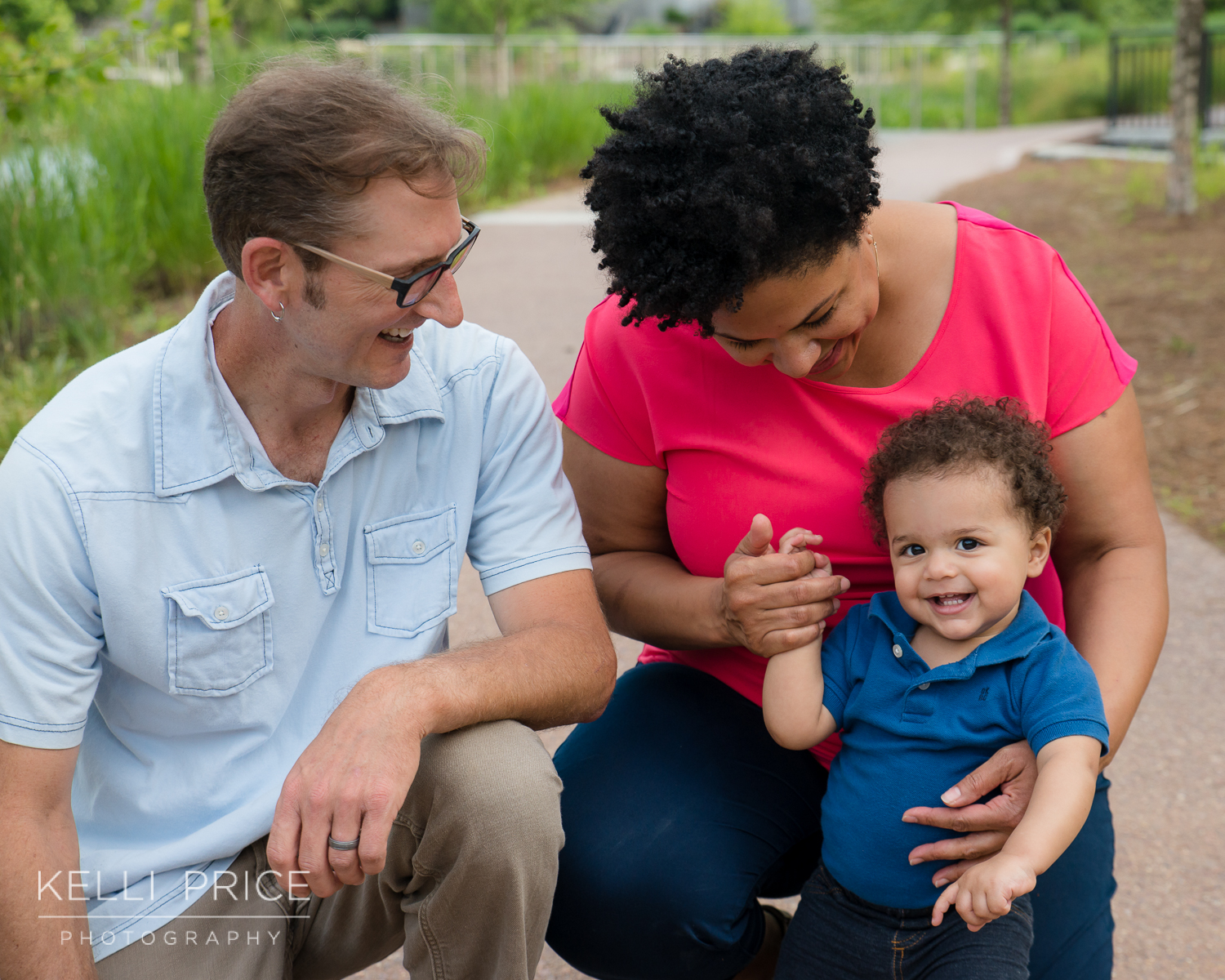 Giggles with Mommy & Daddy - Family Session - Historic Old Fourth Ward Park, Atlanta, Georgia