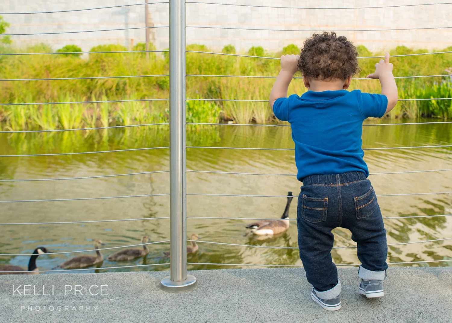 Watching the Ducks - 1 Year Old Family Session - Historic Old Fourth Ward Park, Atlanta, Georgia