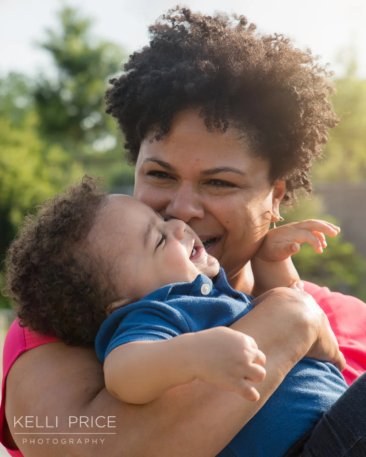 Snuggles with Mommy - 1 Year Old Family Session - Historic Old Fourth Ward Park, Atlanta, Georgia