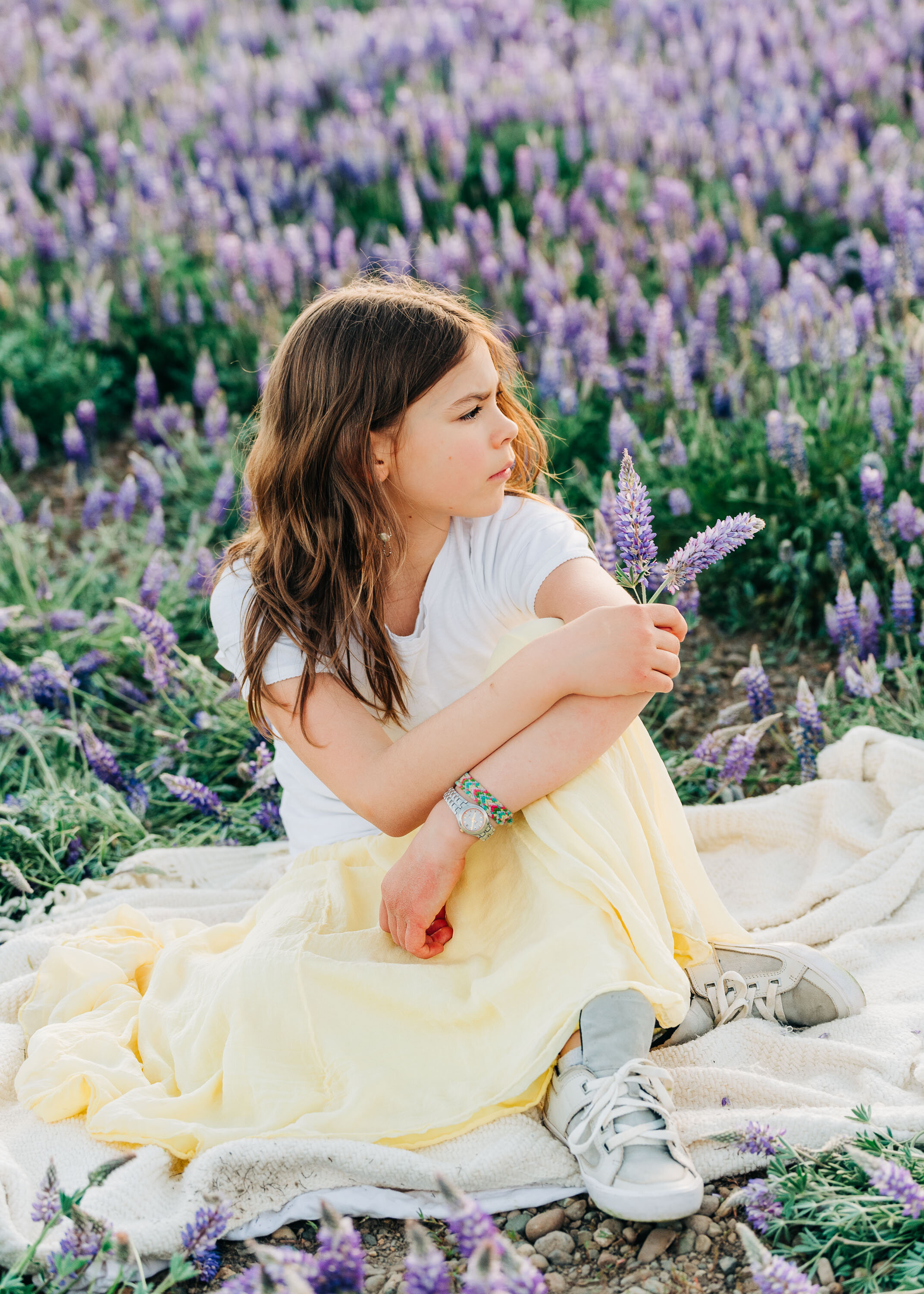 Lupine Wildflowers in Truckee, Lifestyle Family Photography in Reno/Tahoe by Kelli Price Photography