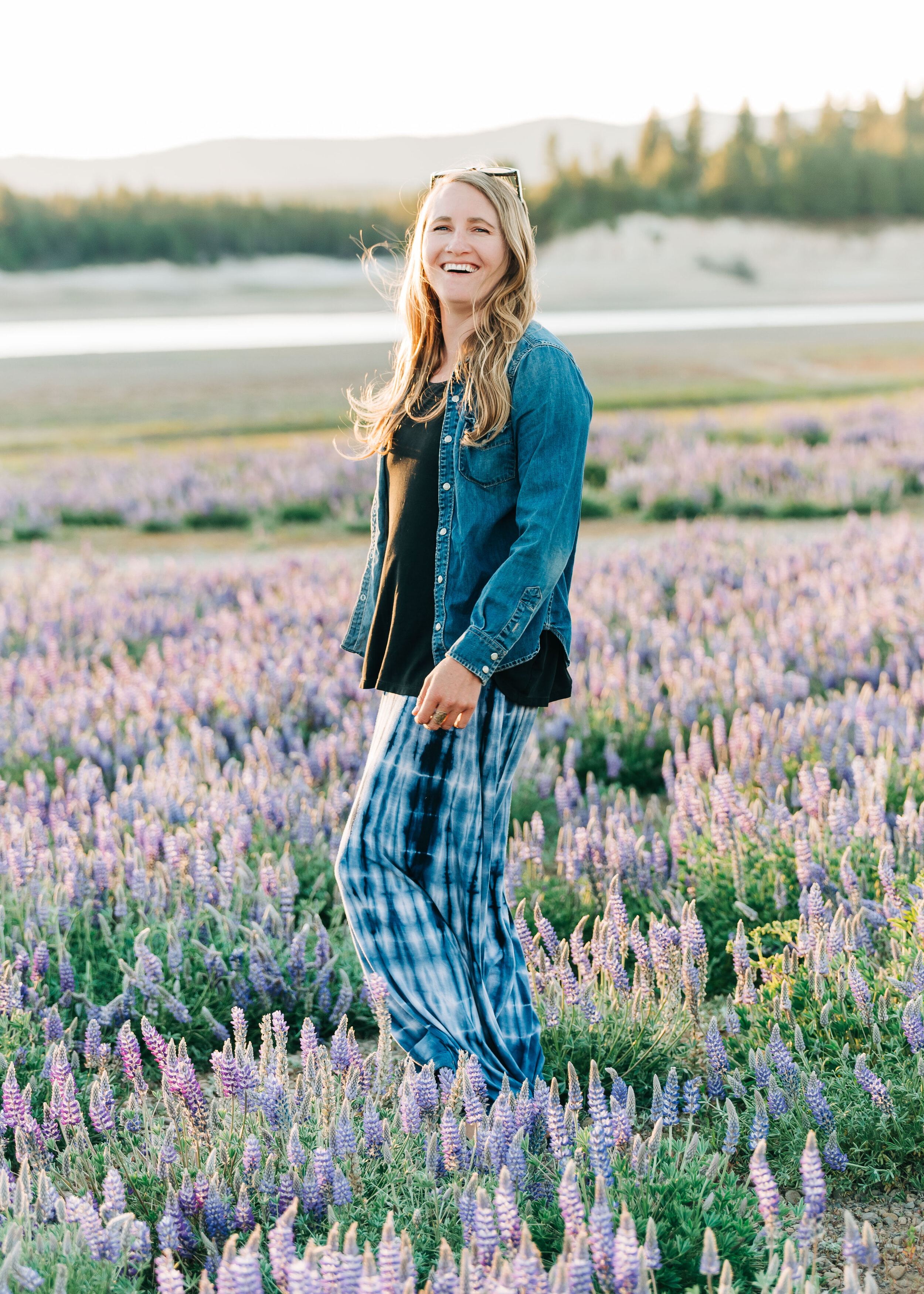 Lupine Wildflowers in Truckee, Lifestyle Headshots by Kelli Price Photography