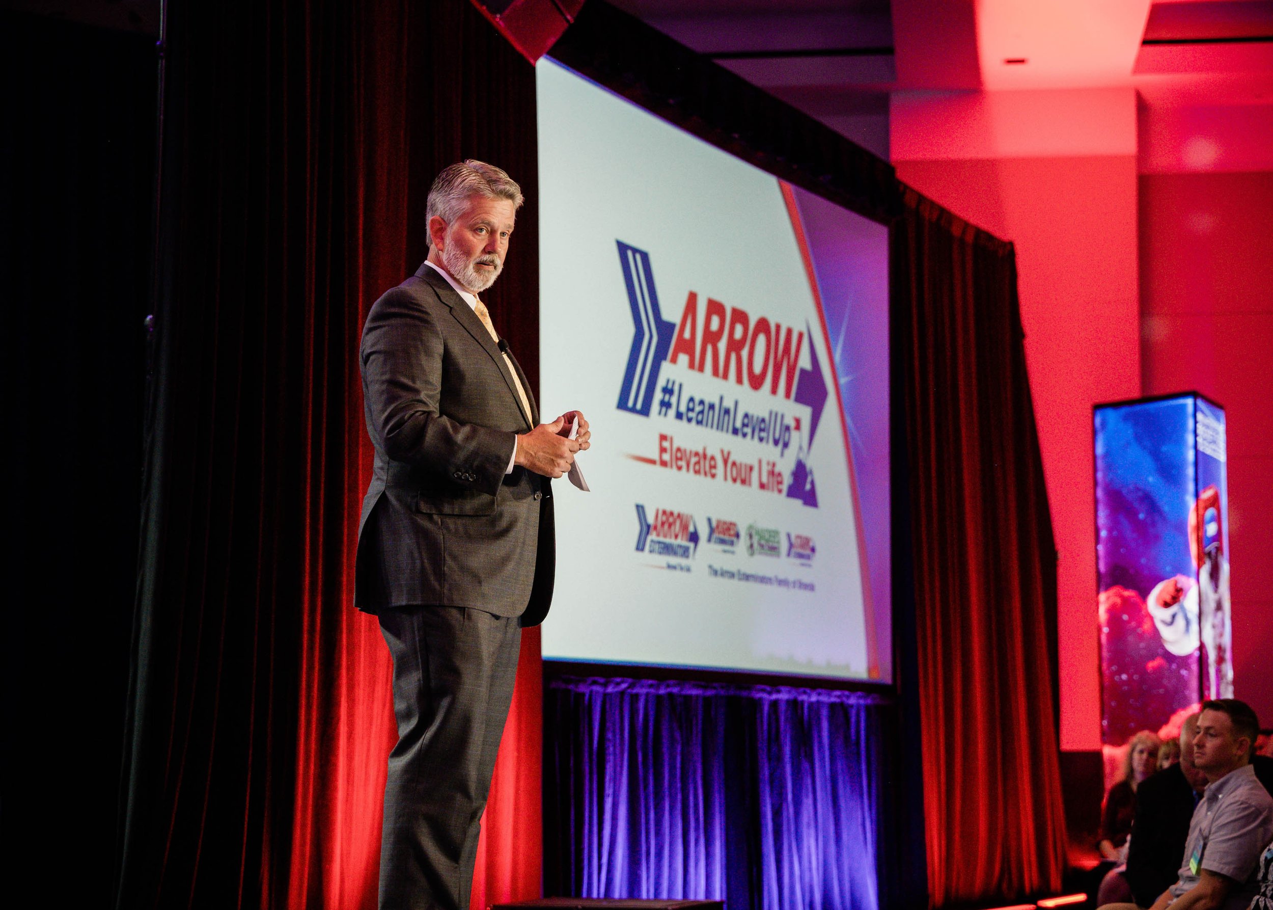  Jim on stage starting the presentation for the Awards Gala 