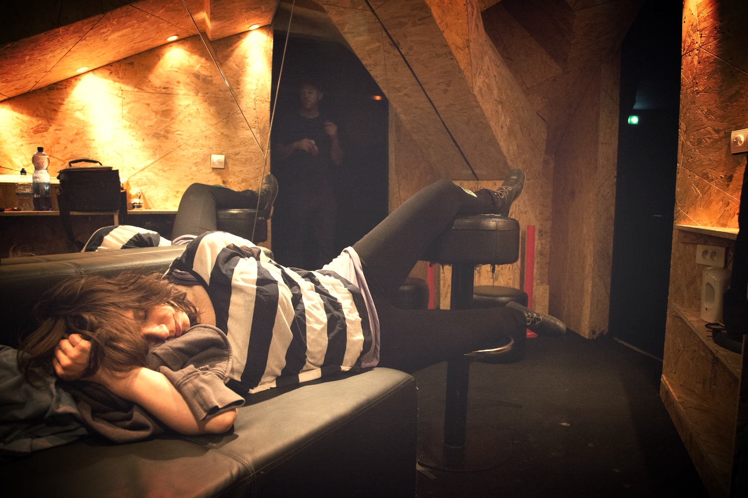  quick nap backstage at  Silencio &nbsp;before late night Paris show post-Garbage 