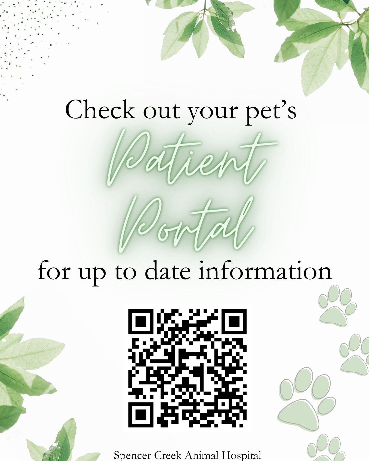 Do you ever want to see your pet's vaccine and medication history? Well now you can! Check out your pet's online Patient Portal - see their medical profile, update their photos, and more!