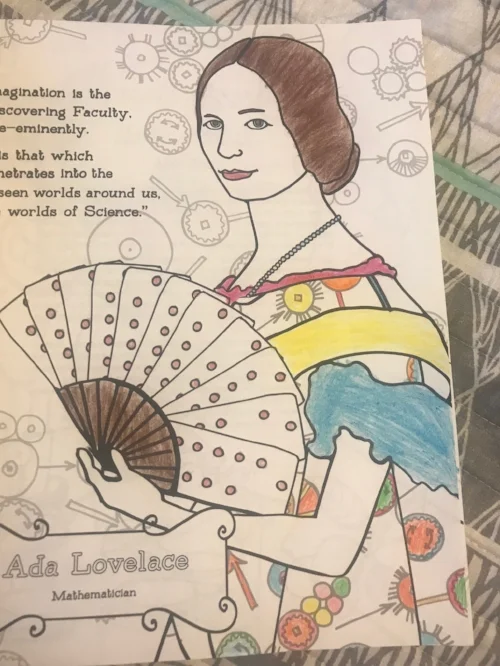 A dear friend recently contacted me about his sister who homeschools her daughter and has incorporated the book I recently illustrated into her lesson plan. (Love!) (My friend's response upon seeing this coloring page by his niece): "Yay!! And do you quiz her about the people that she colors after? I’m curious if it helps with learning." (Her reply) "Yes, I make her tell me about them and she recaps. I think it does help because it breaks up the plainness of most book work and lets her be creative while learning."