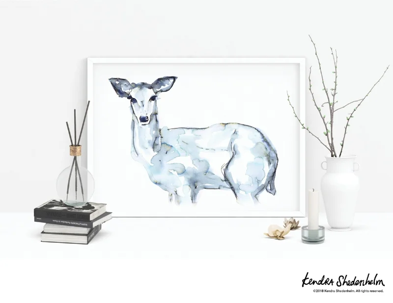 Deer watercolor
