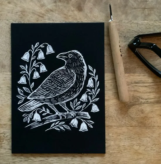 Working in Scratchboard for an Art Exhibit Submission