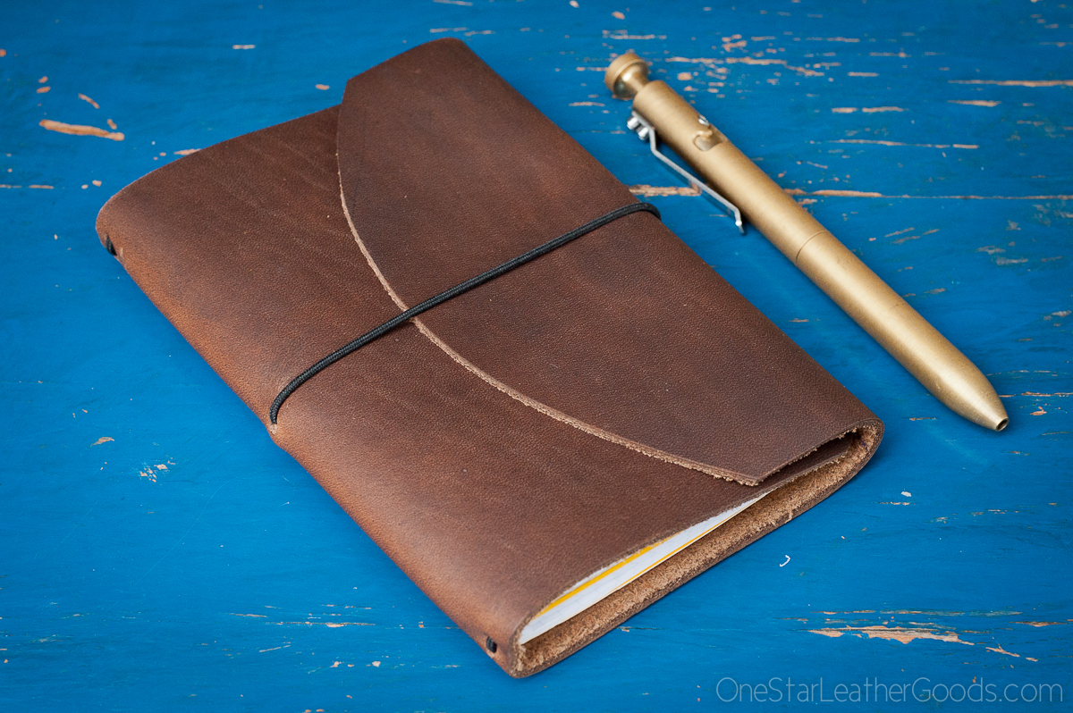 Vintage A6 Notebook Field Notes Leather Portfolio Cover / Distressed  Leather Travel Journal Cover With Card Pen Slot NB005S 