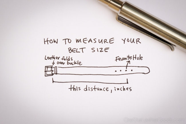 How to measure the size of your belt?