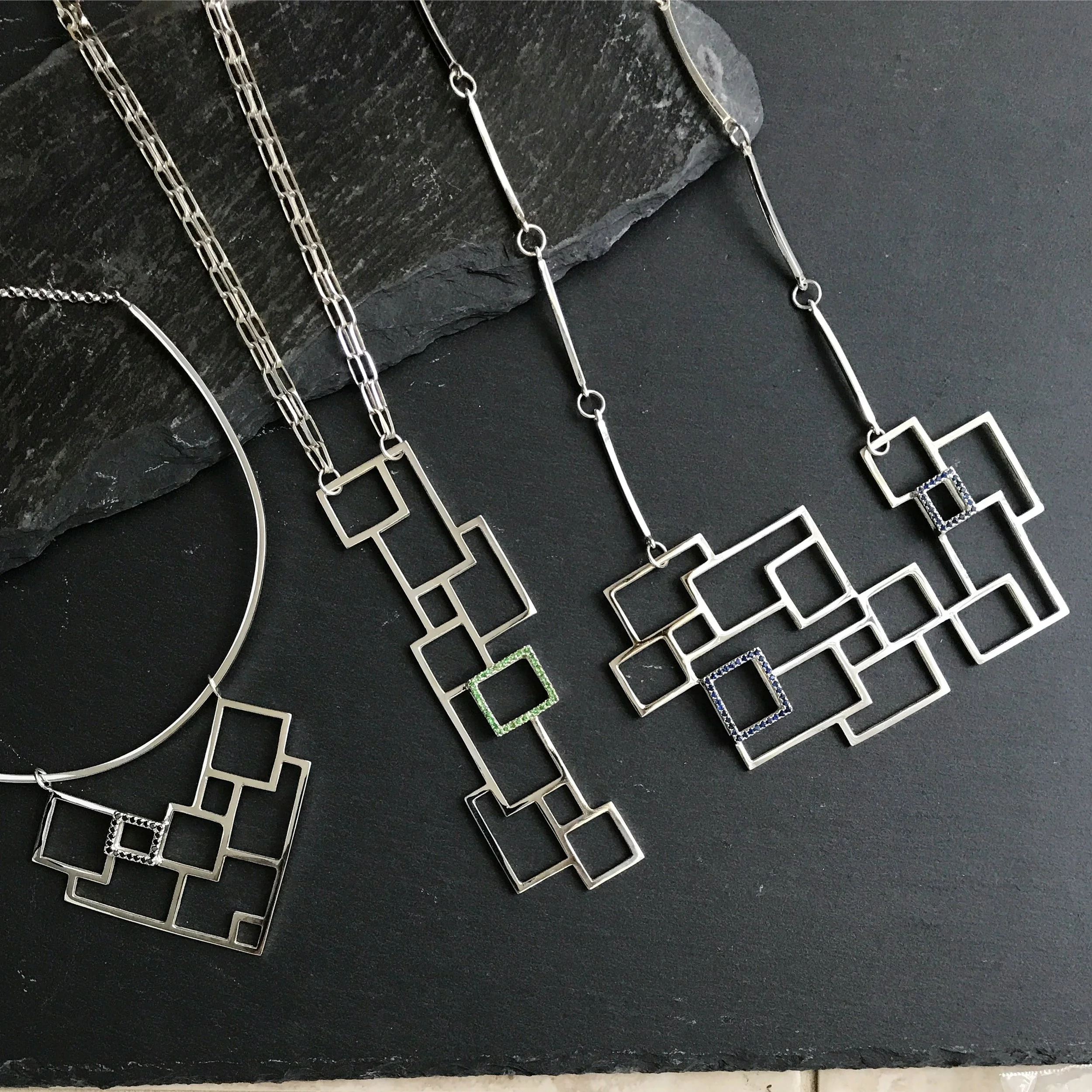 THE ALTON (WITH BLACK DIAMONDS), THE YONGE (WITH TSAVORITE), THE BLOOR (WITH BLUE SAPPHIRES)