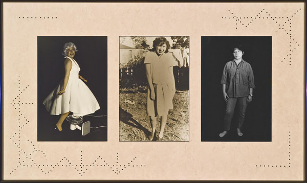 The 500-Year Itch , 1992, triptych by Shelley Niro.