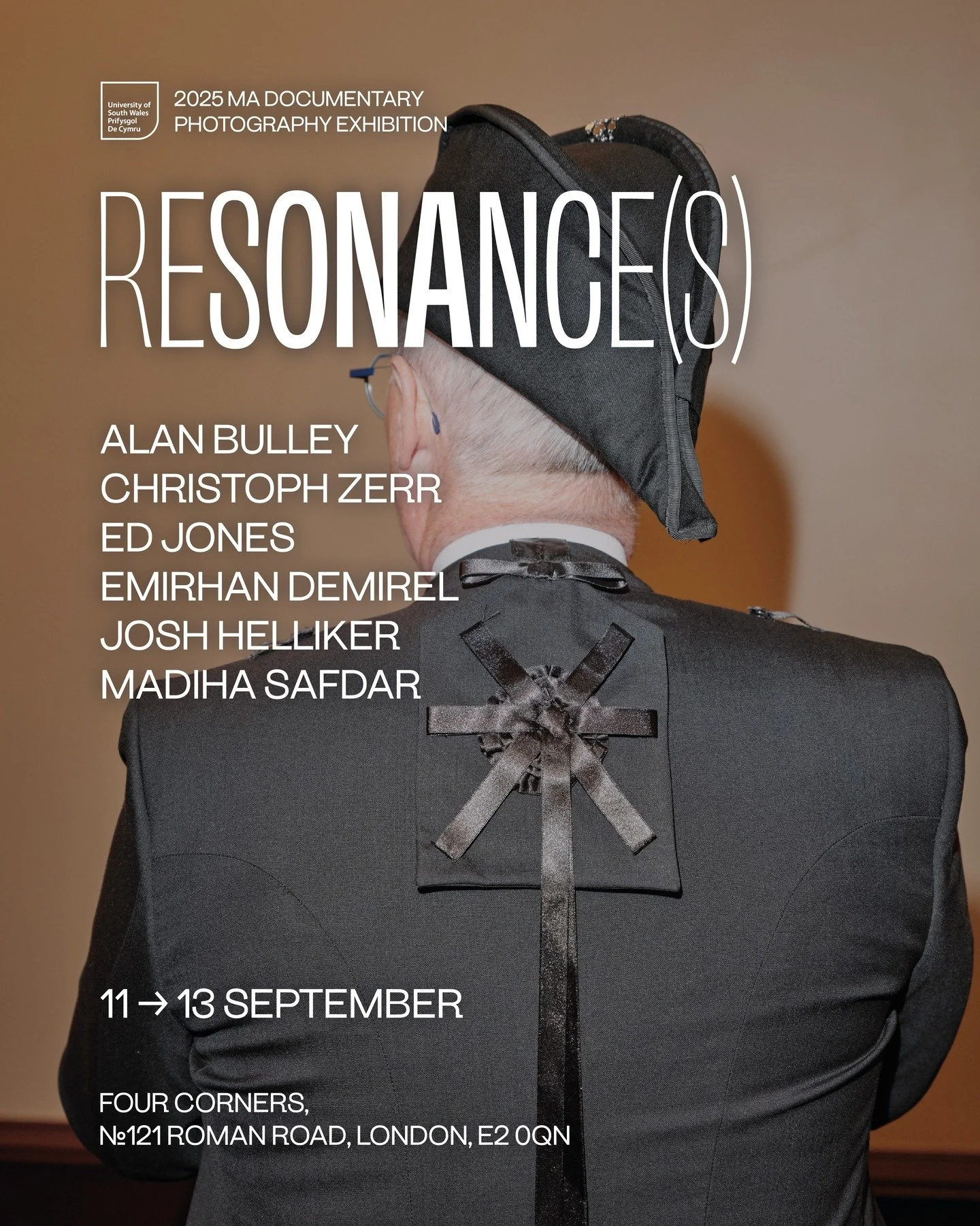 And here we go...

My cohort from the @madocphotusw is putting on our MA degree show at @fourcornerse2 in Bethnal Green, London from Sept 11&ndash;13. Over the coming days and weeks, we'll be providing more information on the work each of us has prod