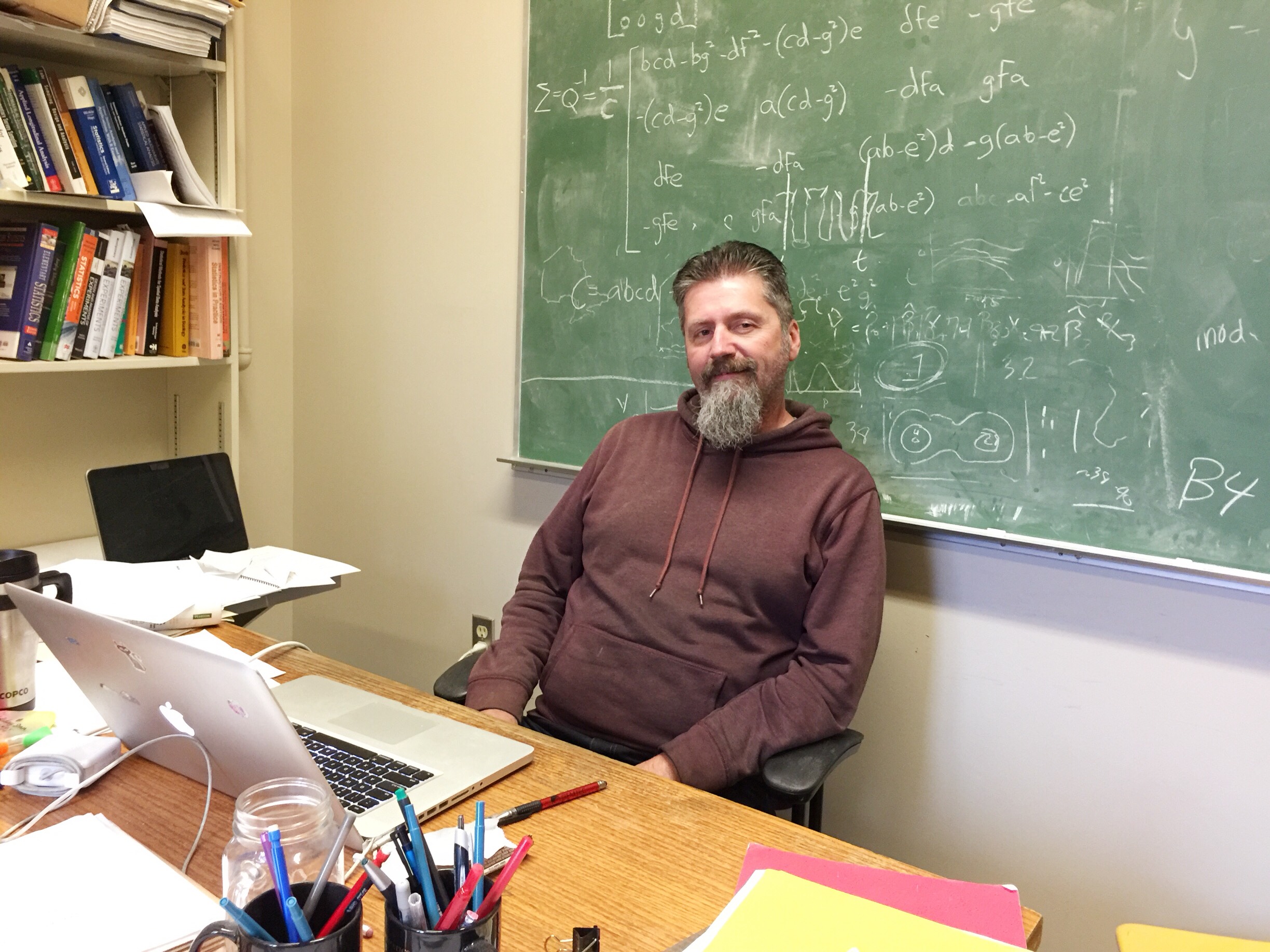 Stuart Carson in his Office