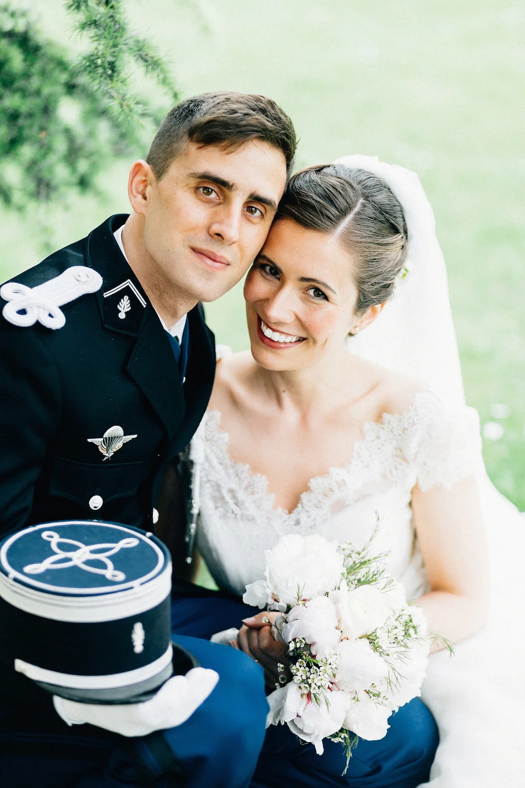 Mariage glamour et militaire aux Invalides