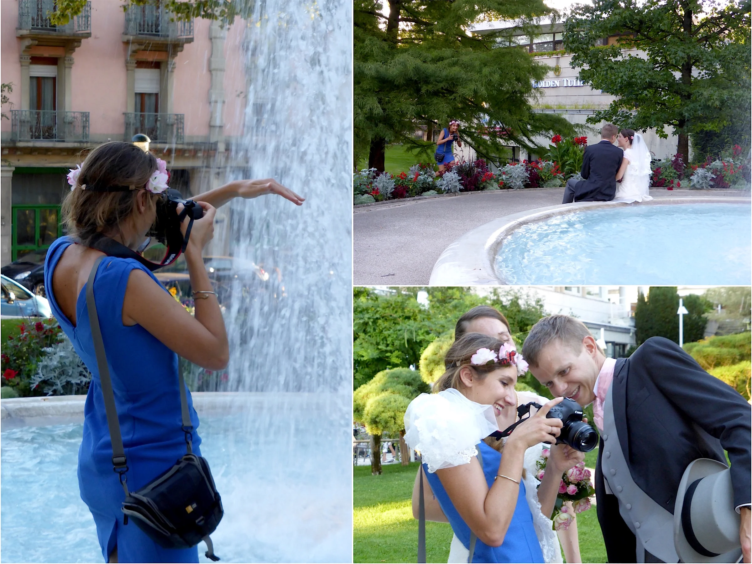 Photos prises par une invitée du mariage.