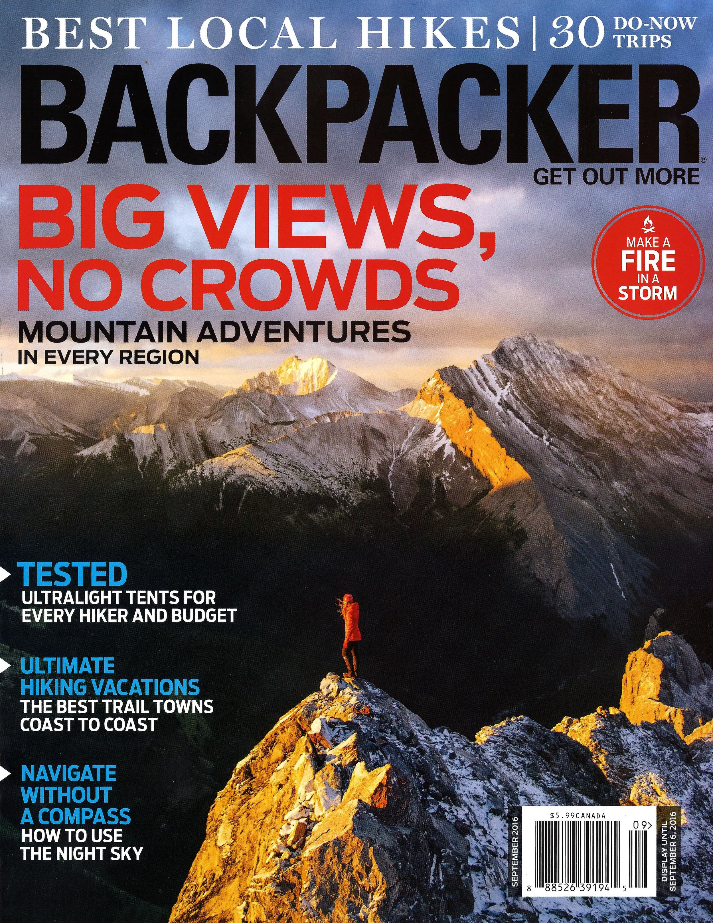 Backpacker Magazine September 2016