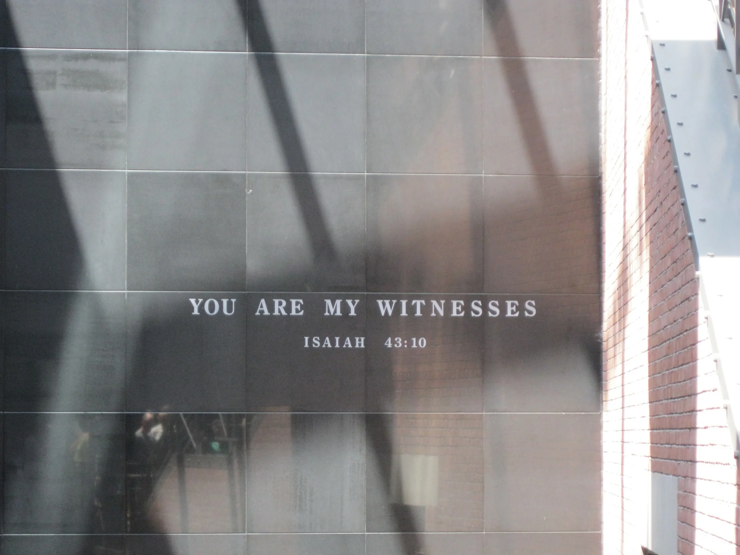 "You are My witnesses." Isaiah 43:10