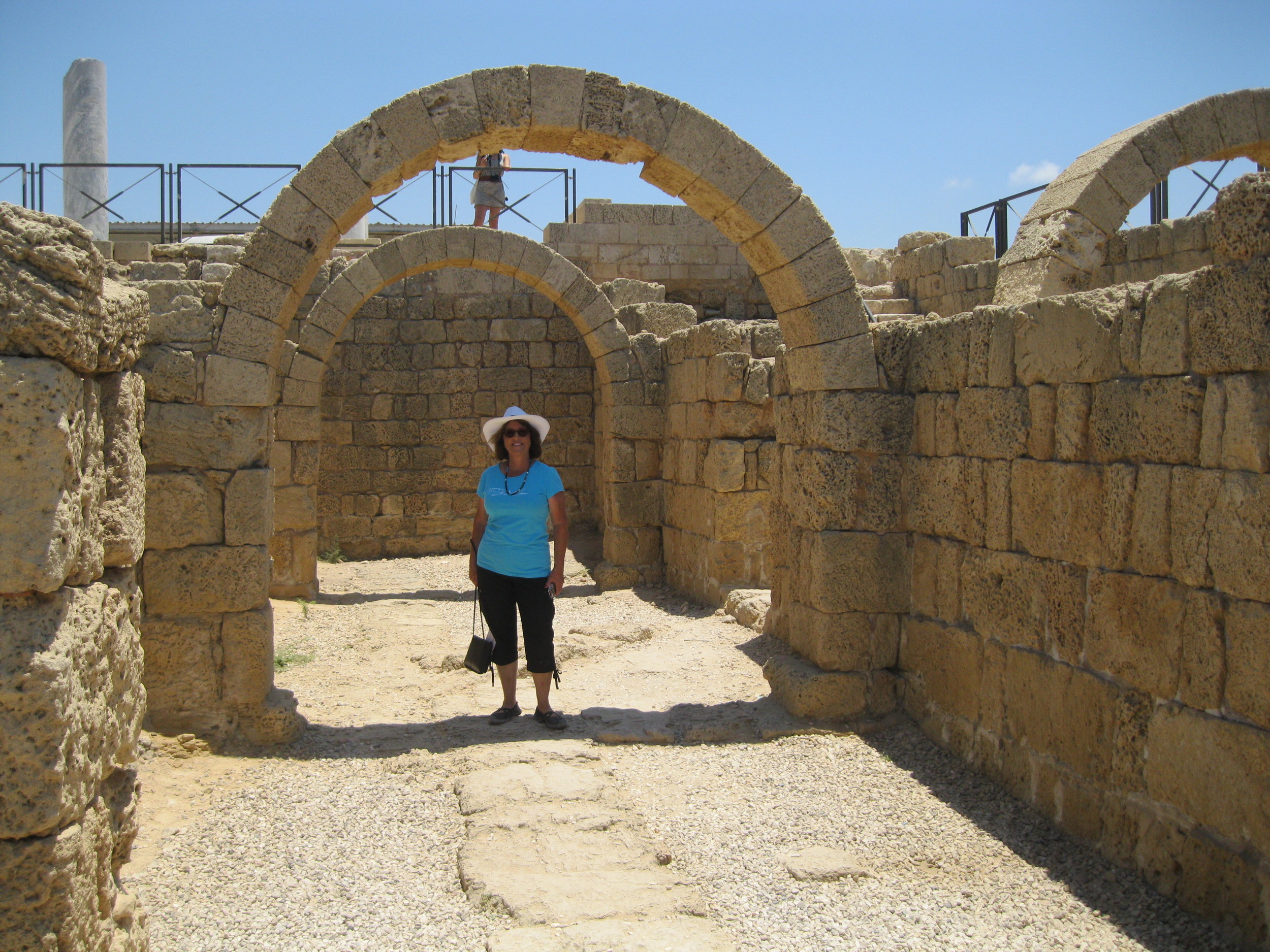An arch remains at Caesarea by the Sea