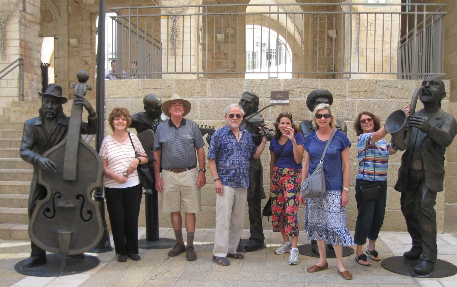 A few of our group walked to the Mamila Mall in Jerusalem.