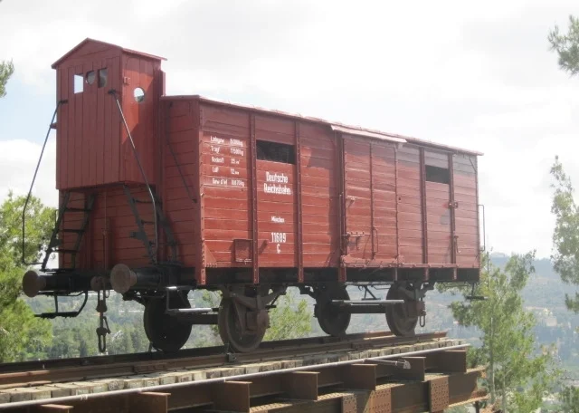 Cable Car from the Holocaust at the end of the tracks
