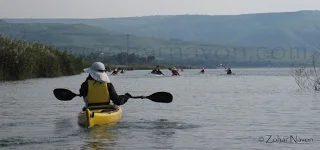 Kayaking down the Jordan River