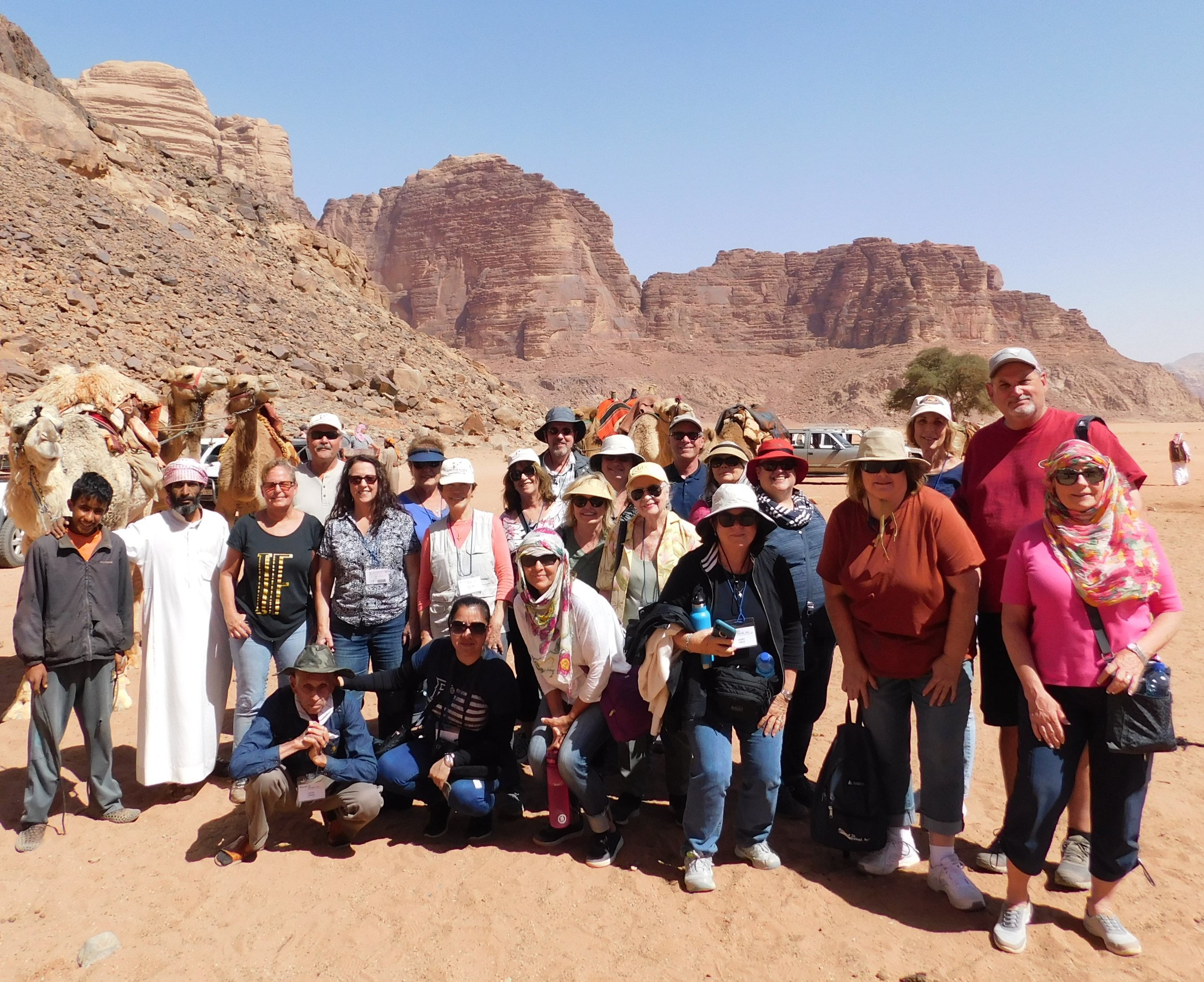 Preparing for our Camel Rides