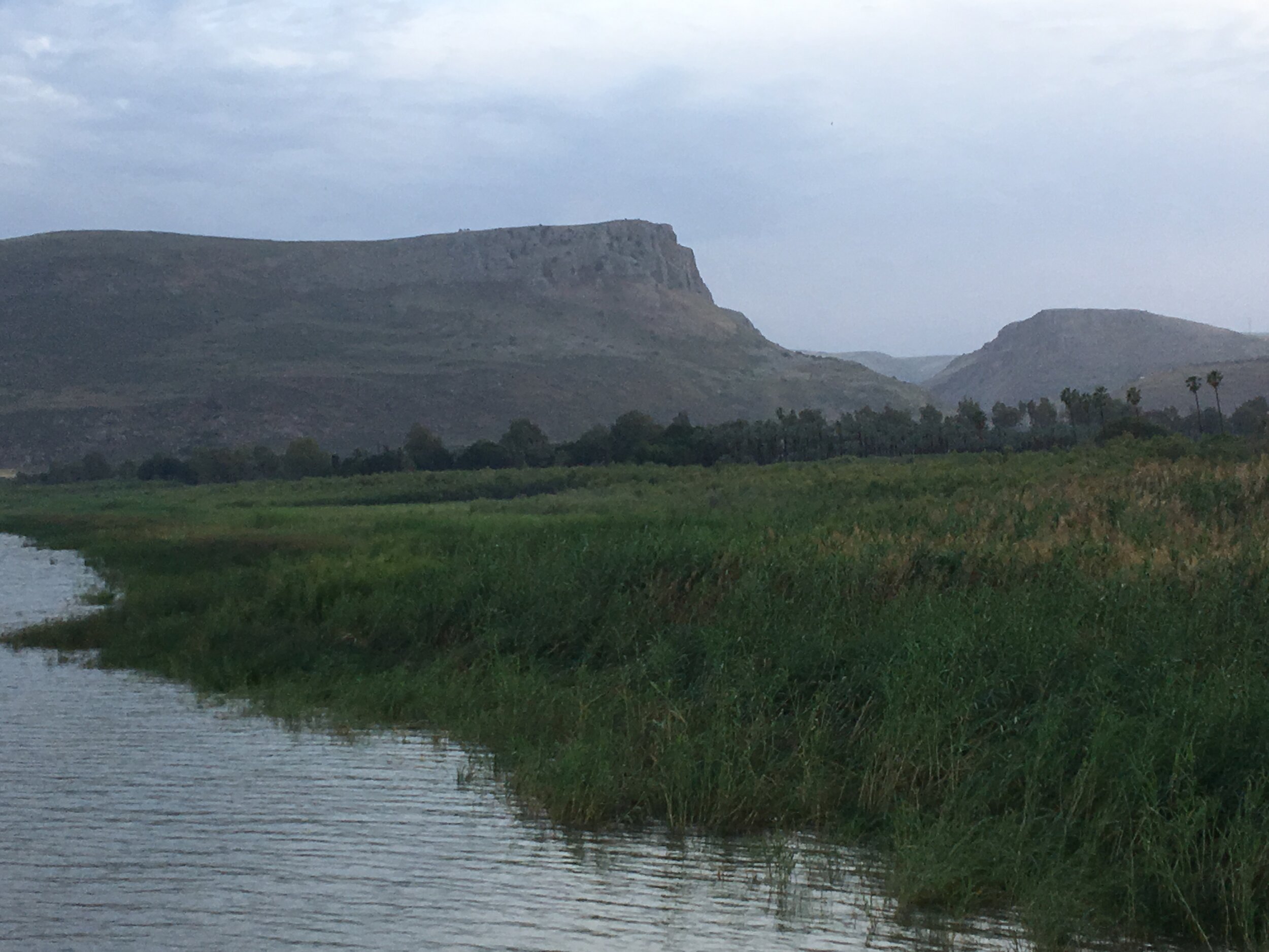 Mount Arbel can be seen in the distance 