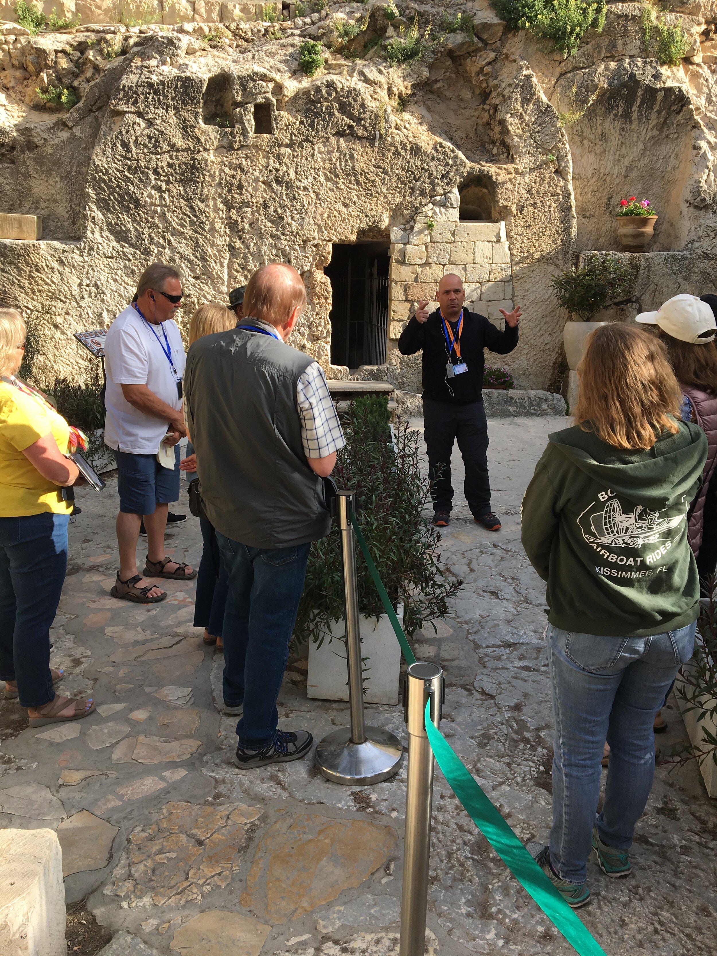  Ron, our tour guide teaching about the resurrection of Yeshua. 