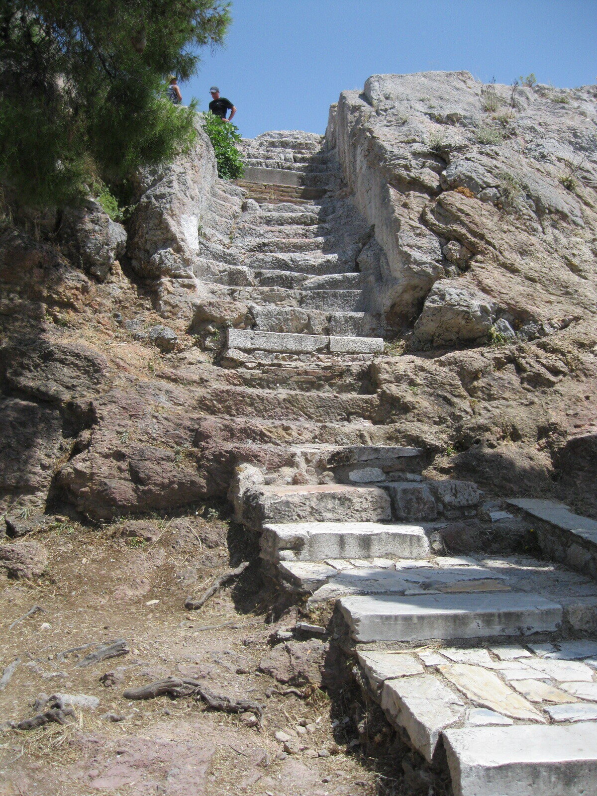  This is the walkway leading up to Mars Hill, across from the Acropolis 