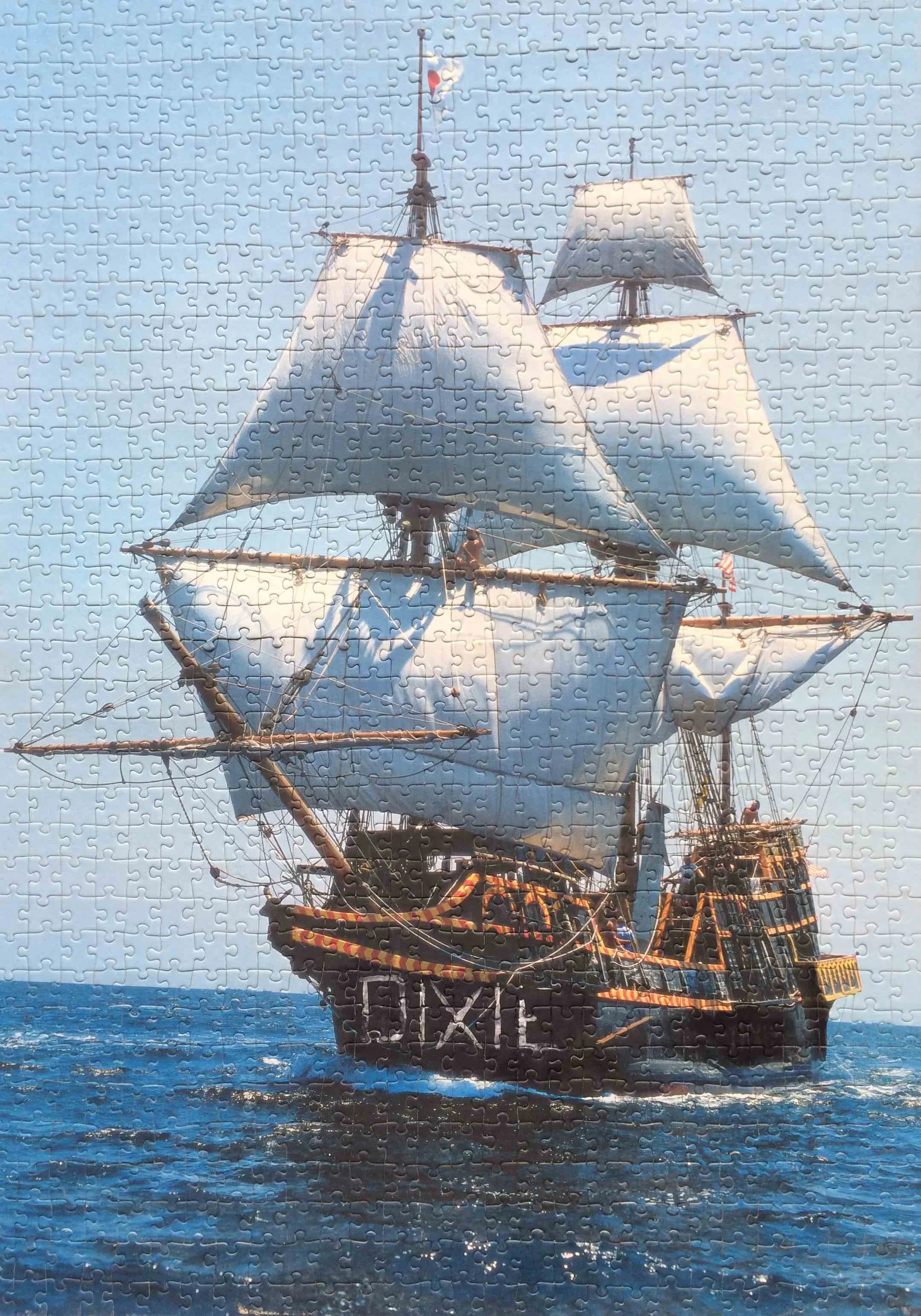 DIXIE 2011, acrylic on found jigsaw puzzle panel; 70x50 cm Copyright © Tennyson Woodbridge, 1963 to present