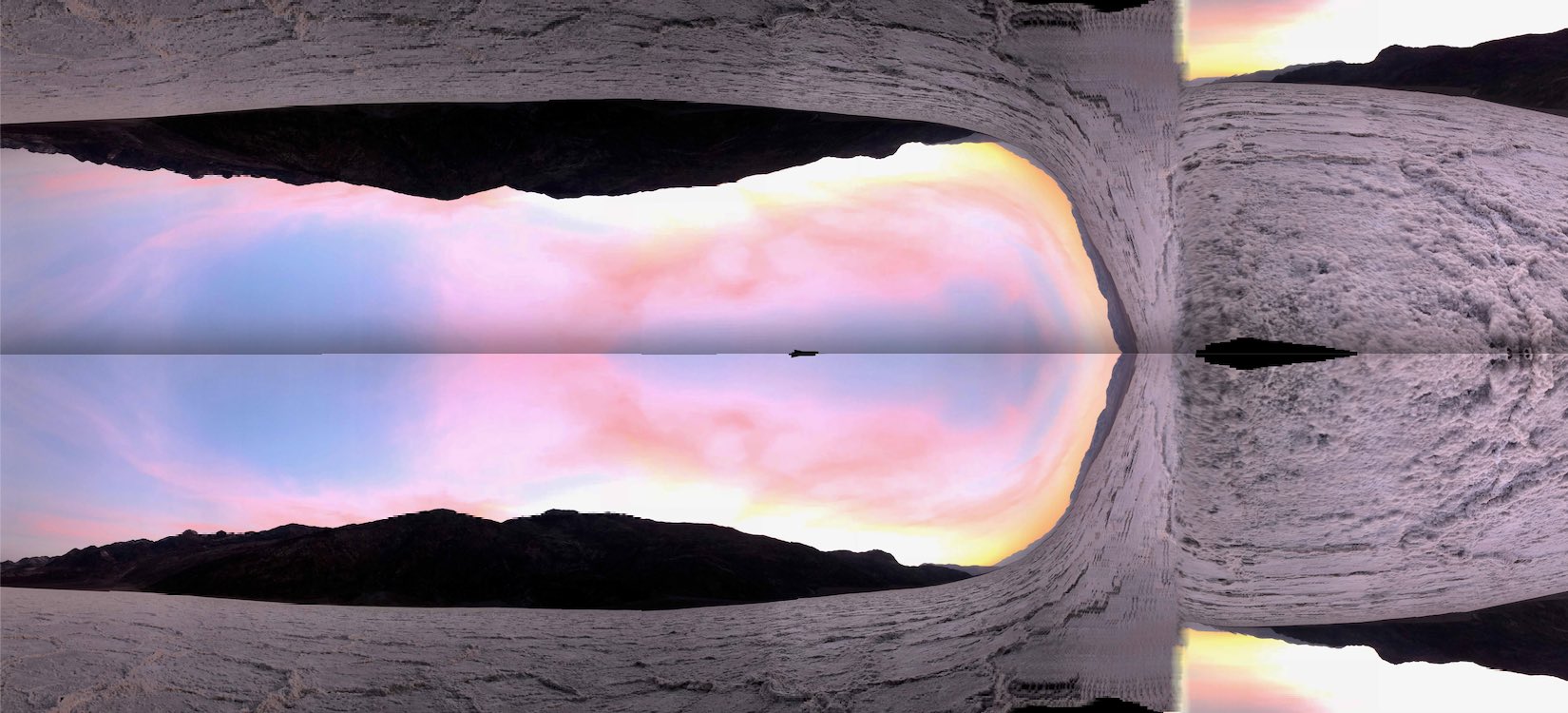 Spectral Element Method Photograph, digital assembly; Badwater Basin; 29 December, 2017 Copyright © Tennyson Woodbridge, 1963 to present