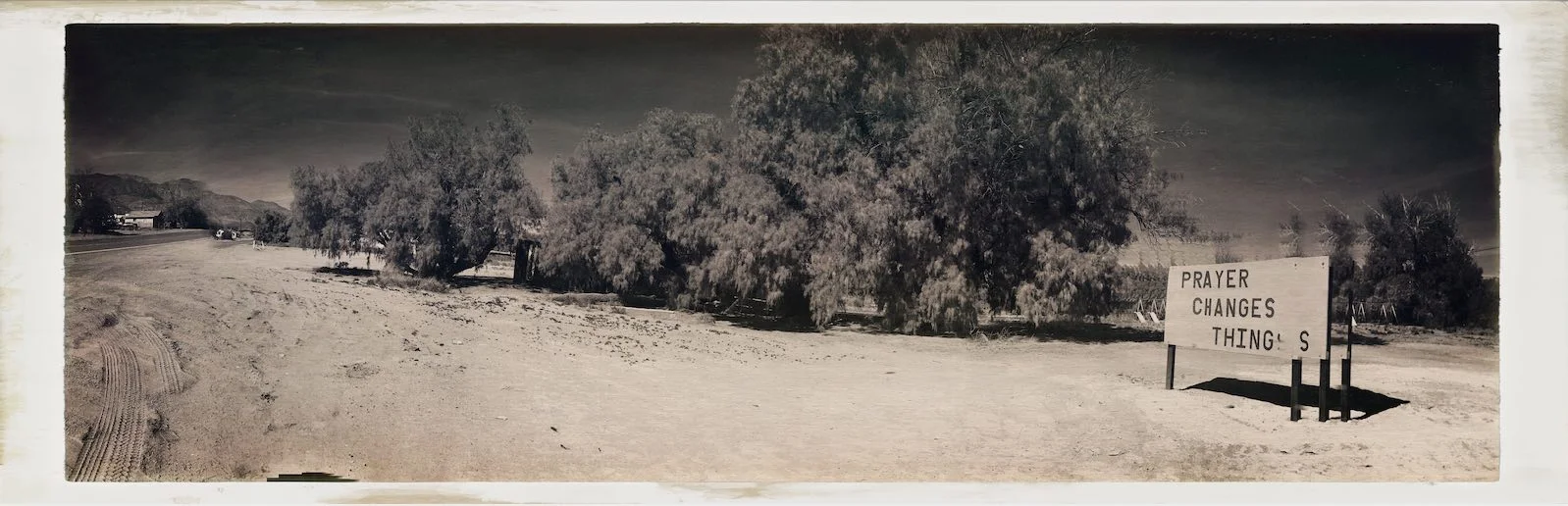 Trona Residential Digitally Filtered Photograph, 10 March, 2016 Copyright © Tennyson Woodbridge, 1963 to present