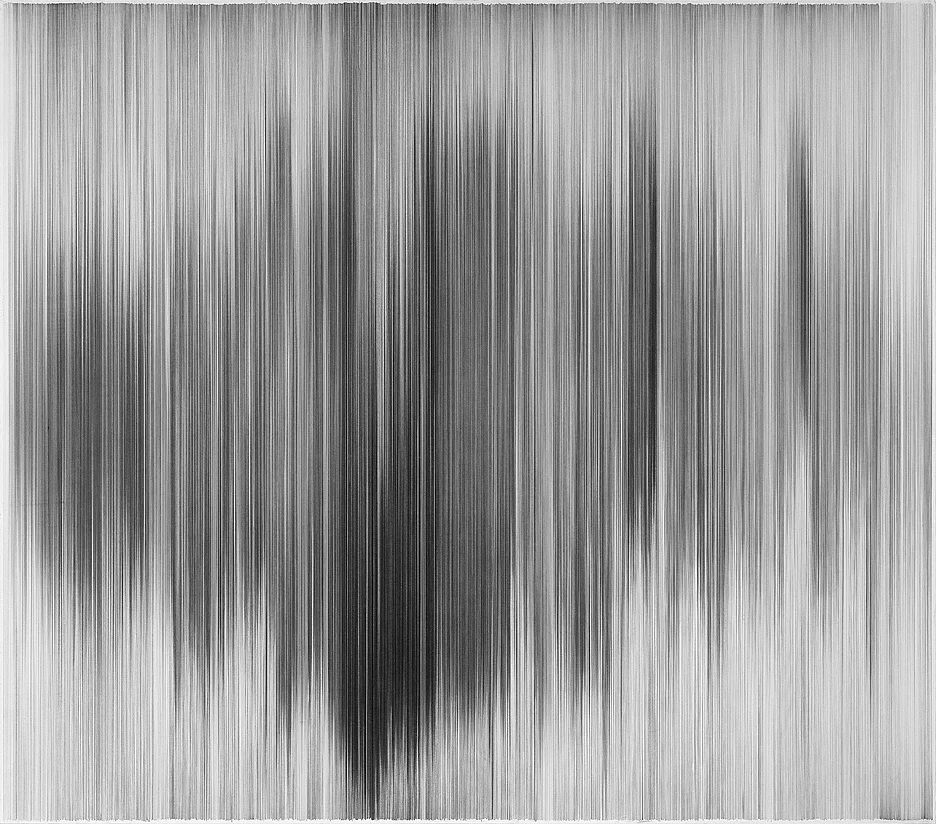 parallel 20 2010 graphite on cotton mat board 58 by 51 inches private collection, Kansas City, Missouri