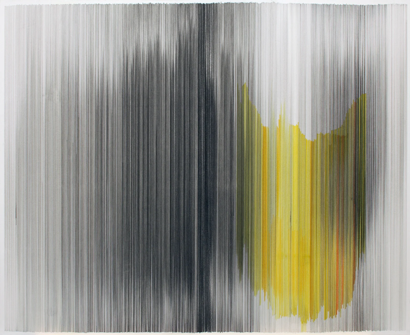 motion drawing 27 2013 graphite & colored pencil on mat board 34 by 28 inches 