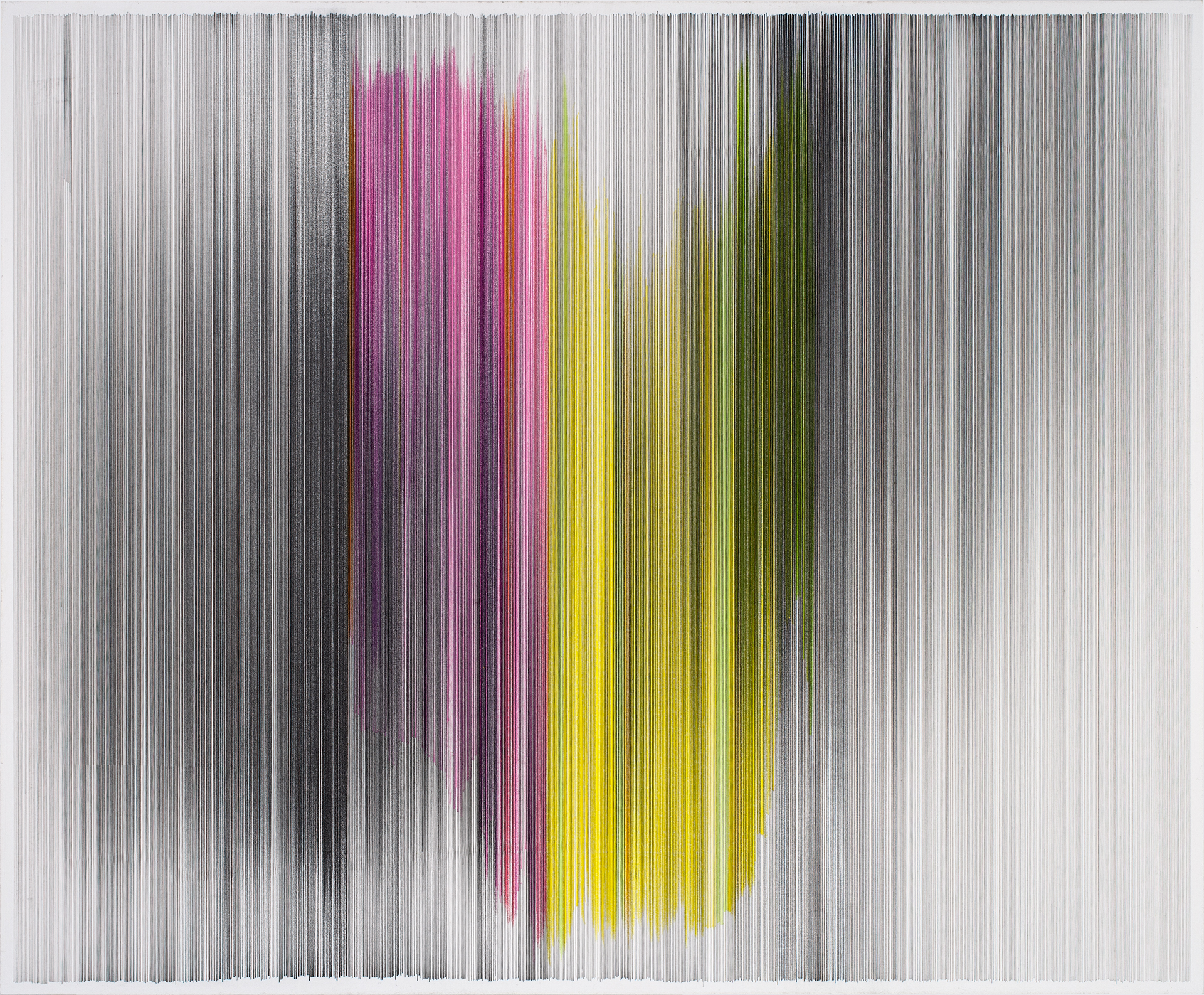 motion drawing 19 2013 graphite & colored pencil on mat board 34 by 28 inches