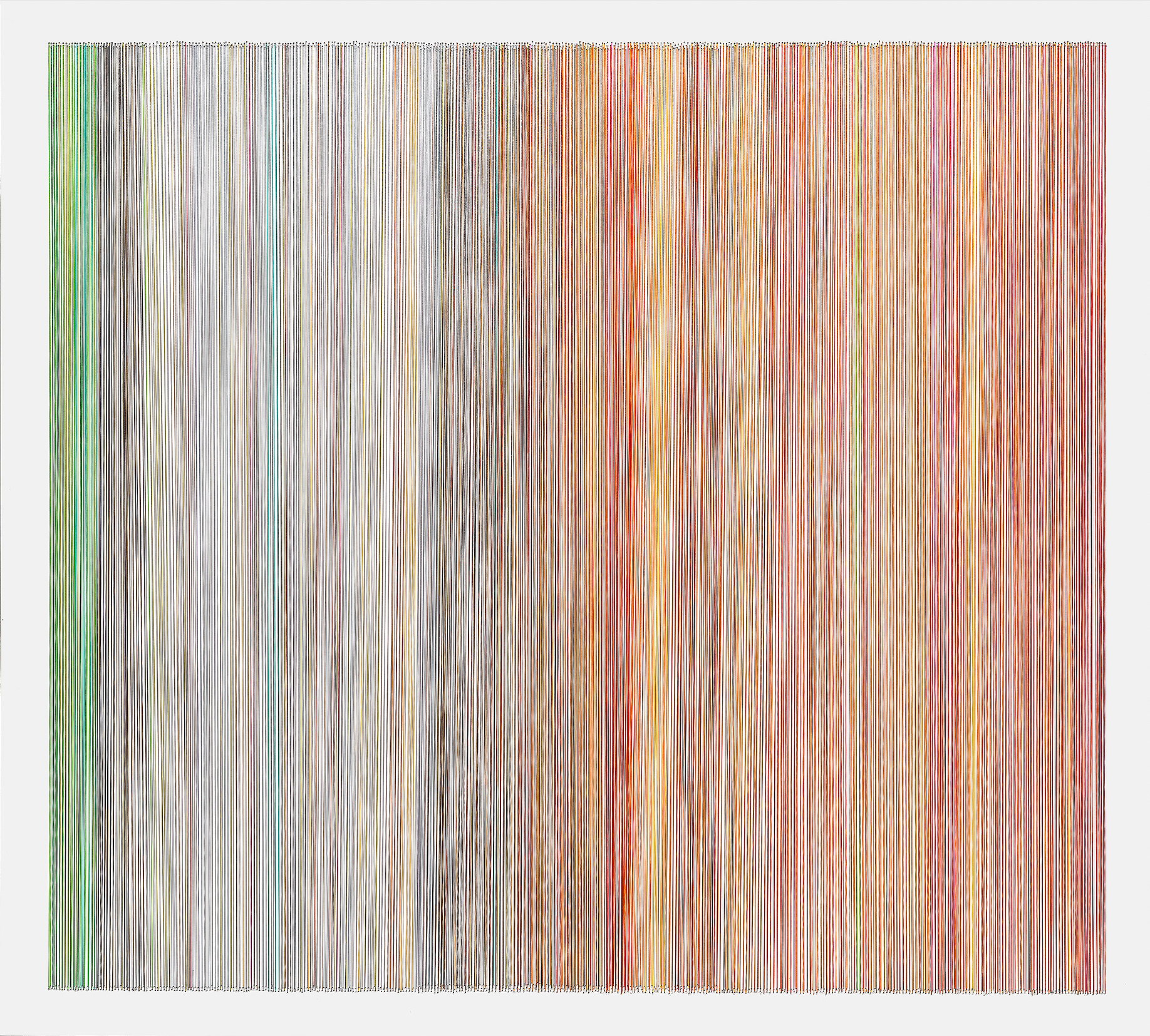    thread drawing 19   2013 rayon thread 28 x 31 inches Private Collection, Mission Hills, Kansas 